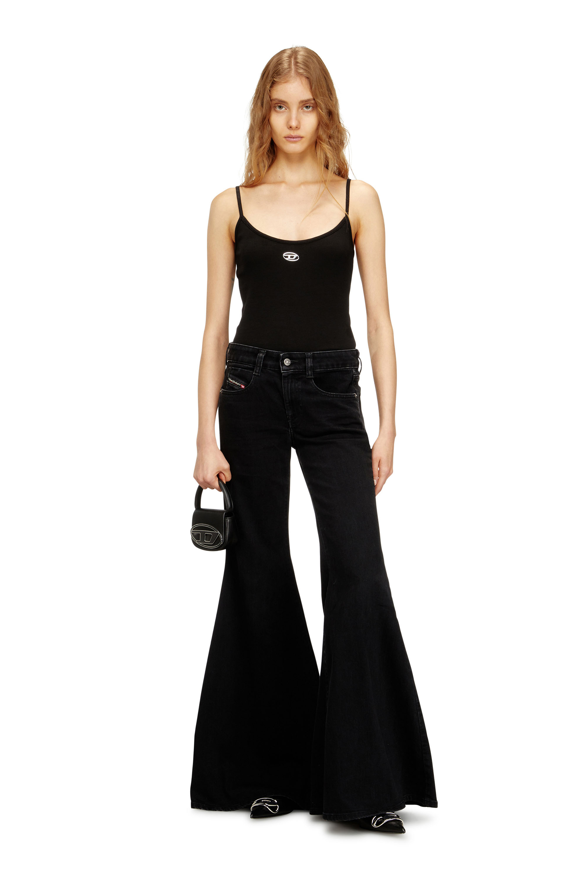 Diesel - 1DR XS, Woman's 1DR XS-Iconic mini bag with D logo plaque in Black - 7