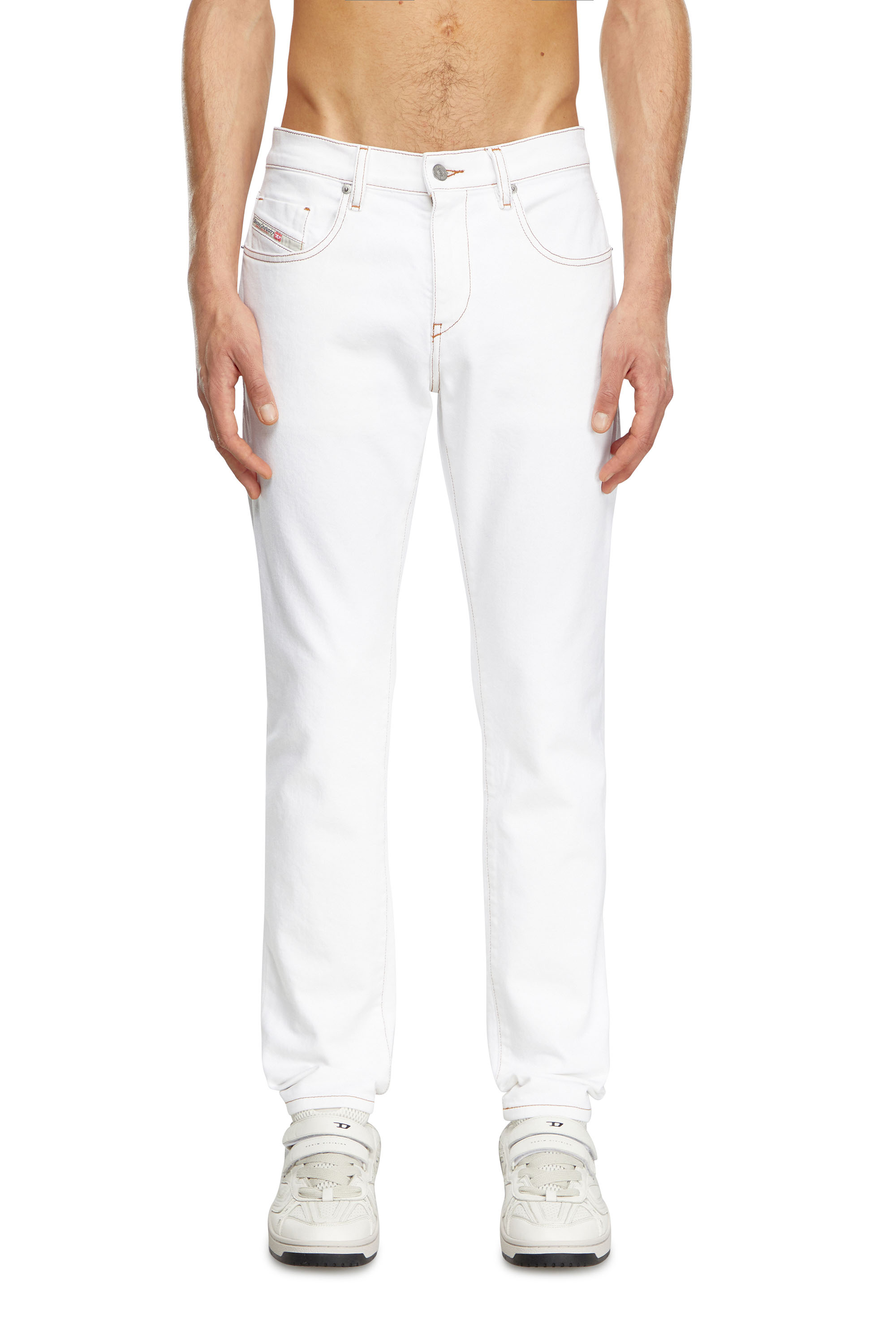 Diesel - Man's Slim Jeans 2019 D-Strukt 09K05, White - 1