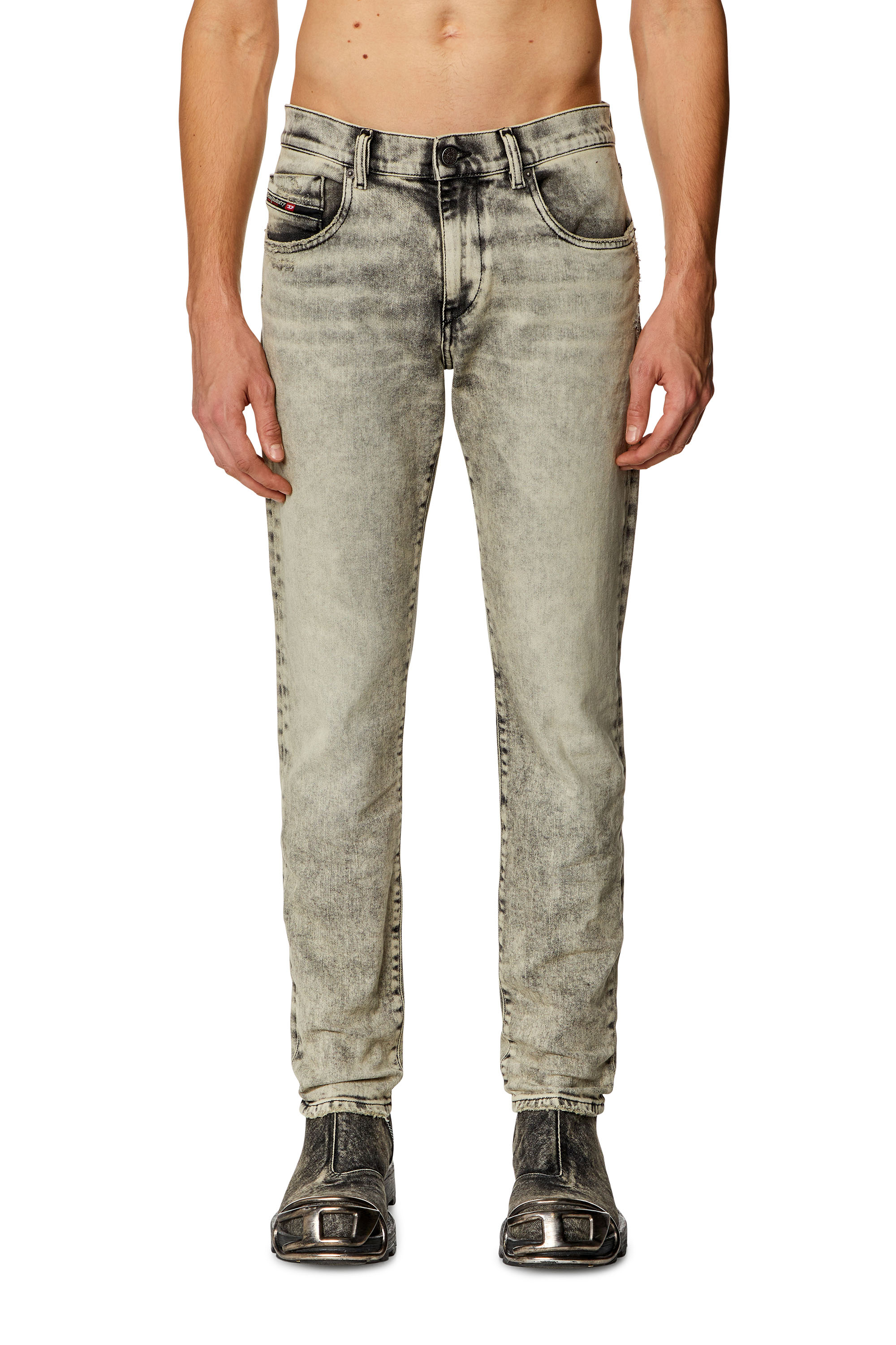 Diesel - Man Slim Jeans 2019 D-Strukt 09H56, Grey - Image 2
