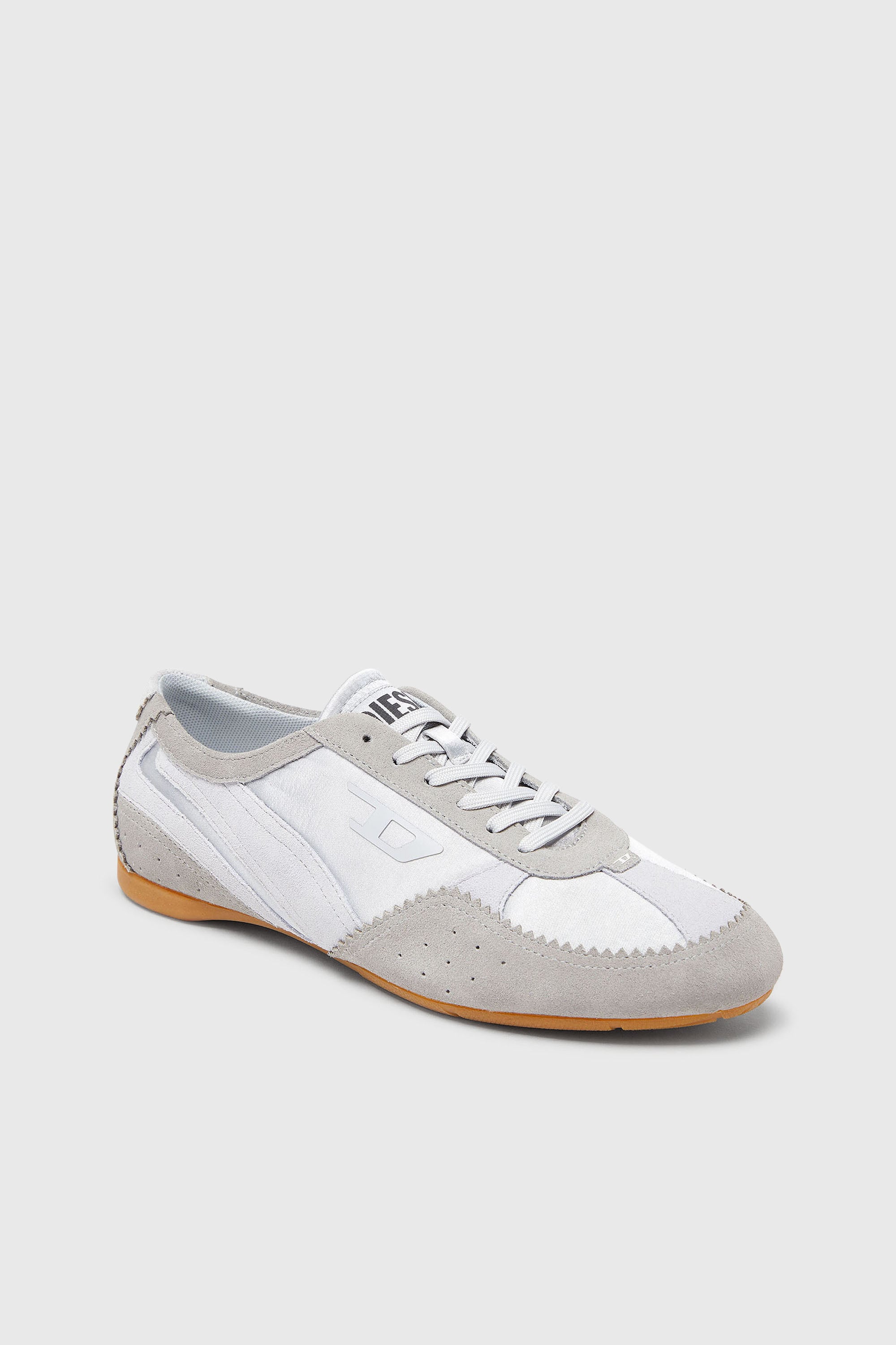 Diesel - D-MILE LOW II W, Woman's D-Mile-Flat sneakers with suede overlays in Light Blue - 6