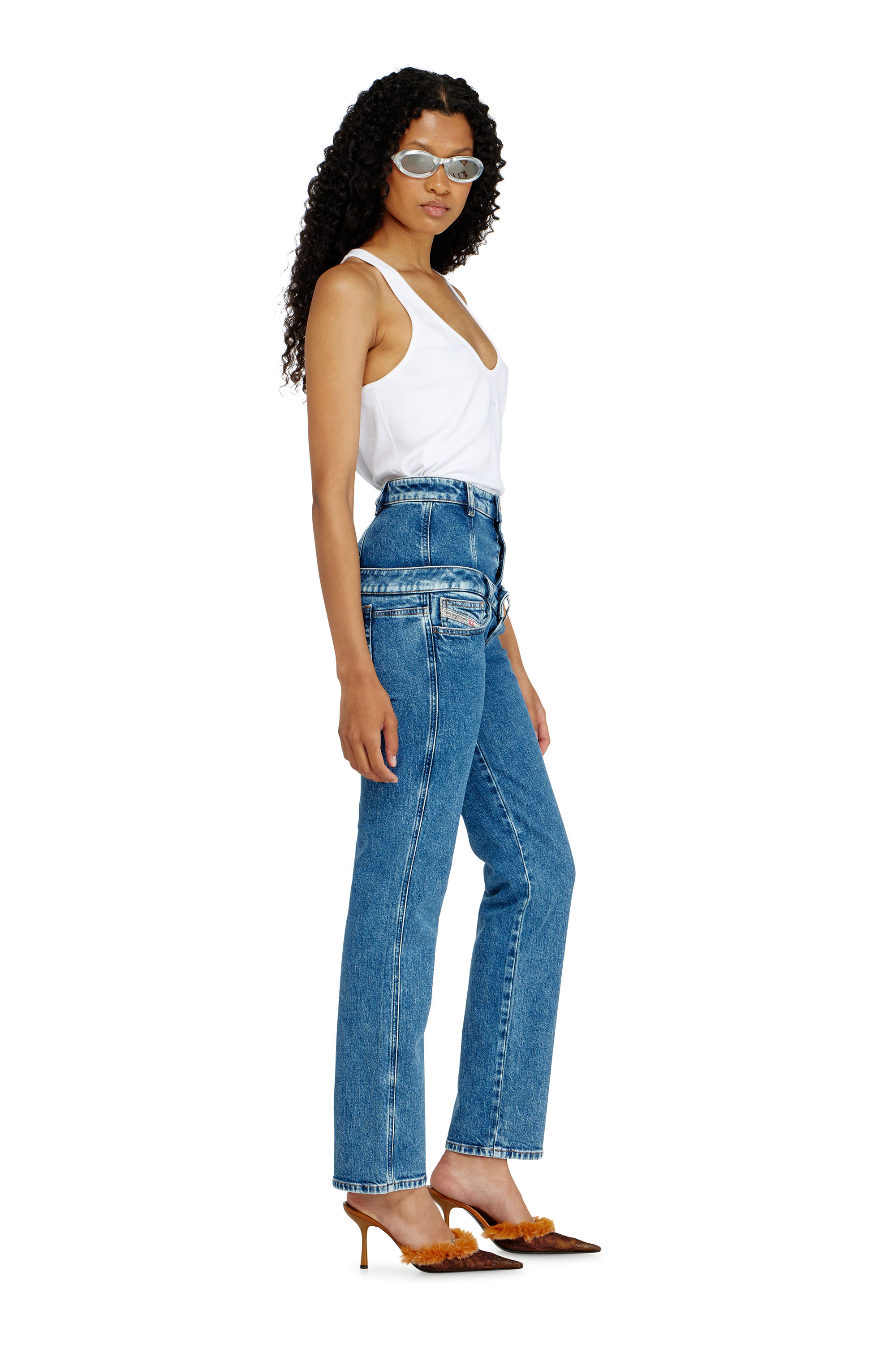 Diesel - Woman's Slim Jeans D-Fynora 007EU, Medium blue - 2