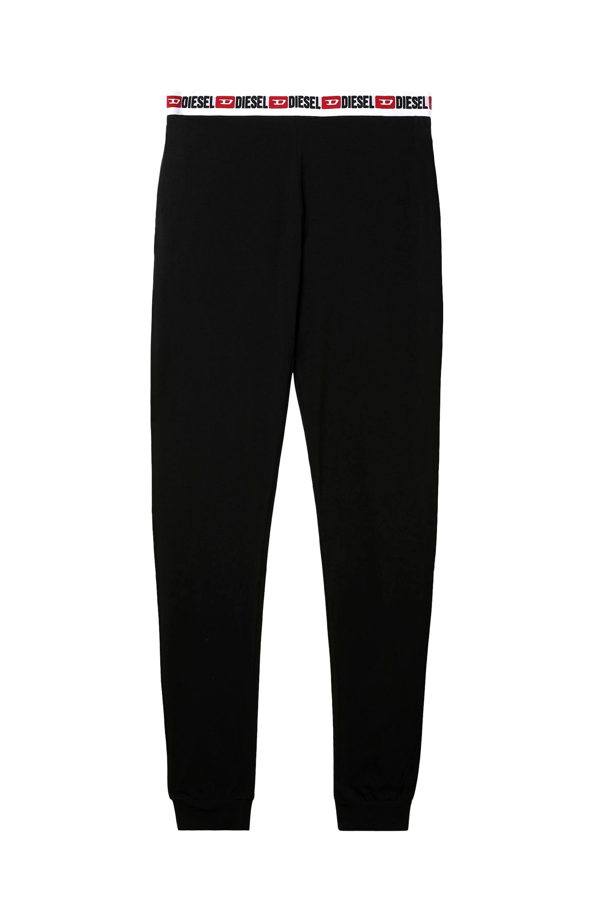 Diesel - UFLB-BABYX, Woman Sweatpants with logo waistband in Black - Image 4