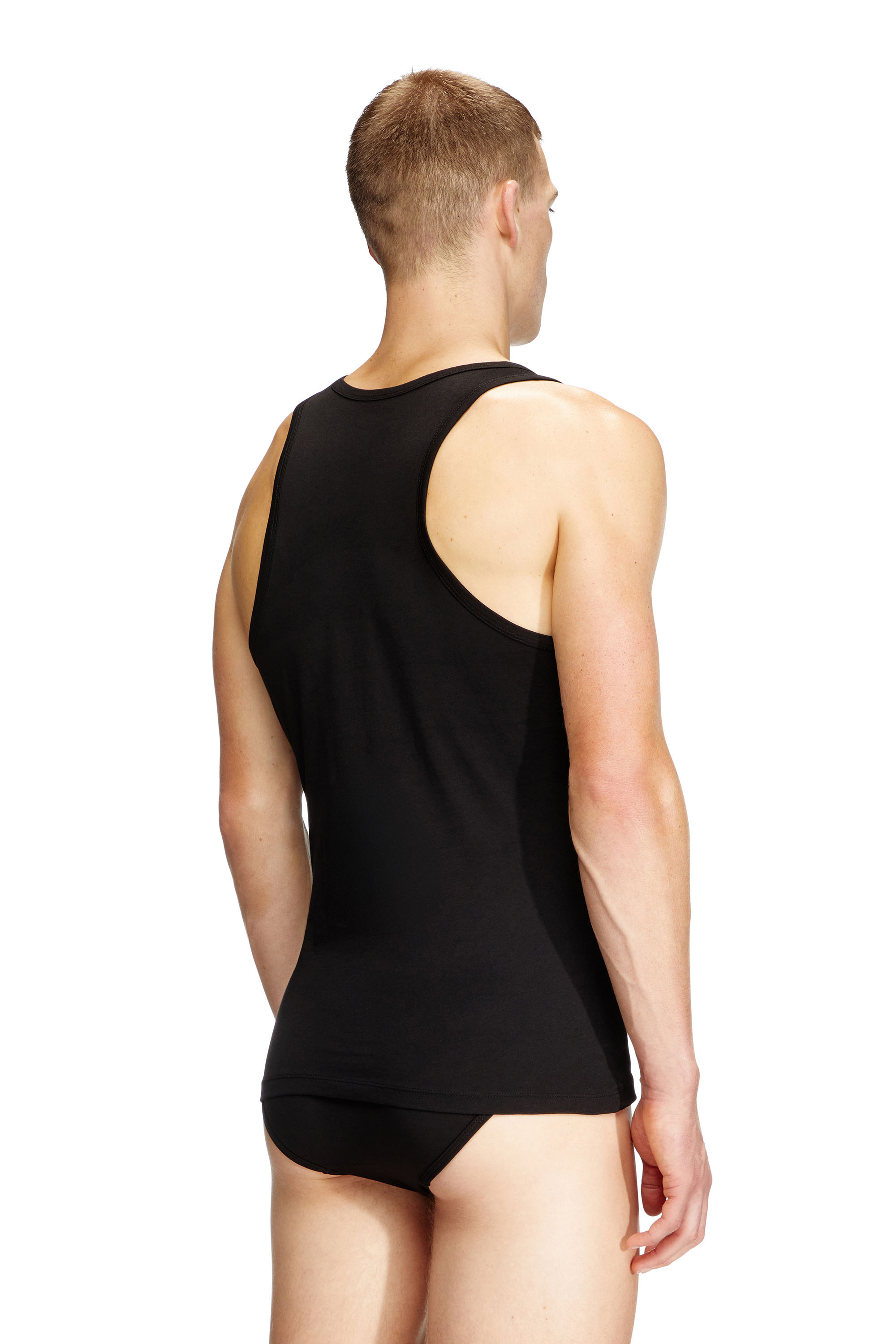 Diesel - WALTY-D-BOX-2PACK, Man's Two pack cotton tank vest in Black - 4