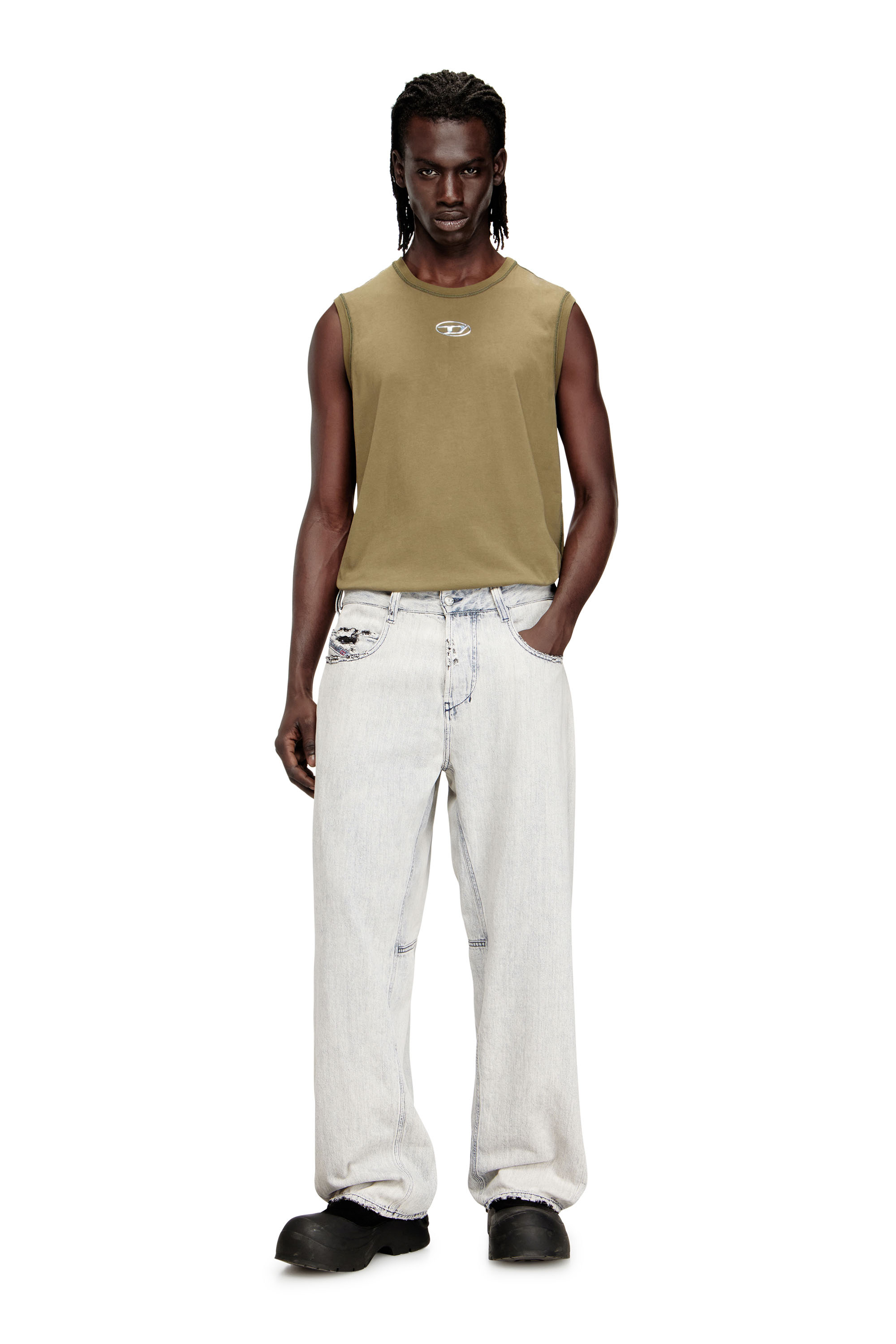 Diesel - Unisex's Relaxed Jeans 1997 D-Enim-M 068UR, Light Blue - 3