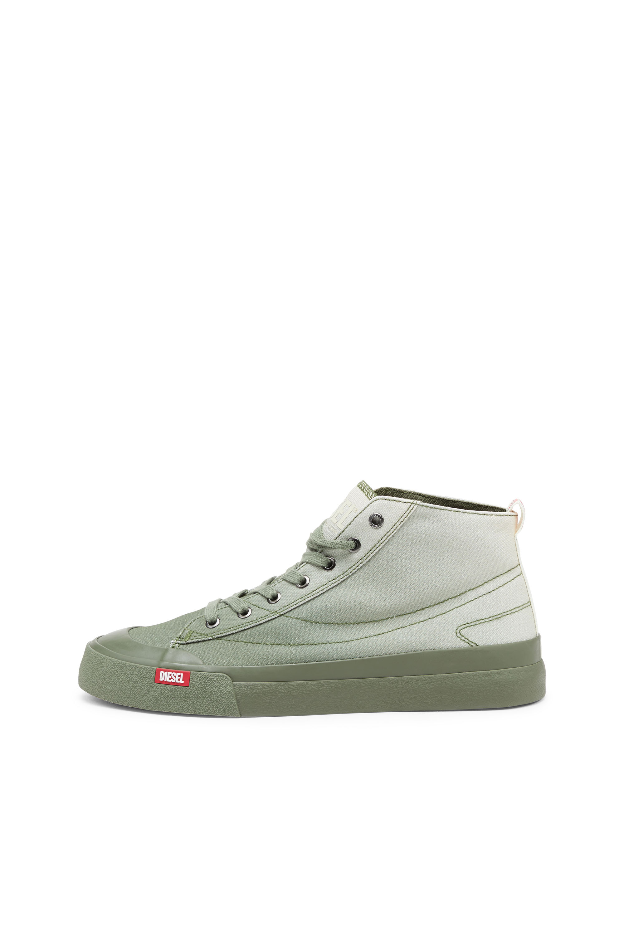 Diesel - S-ATHOS MID, Man S-Athos Mid-High-top sneakers in faded canvas in Multicolor - Image 7