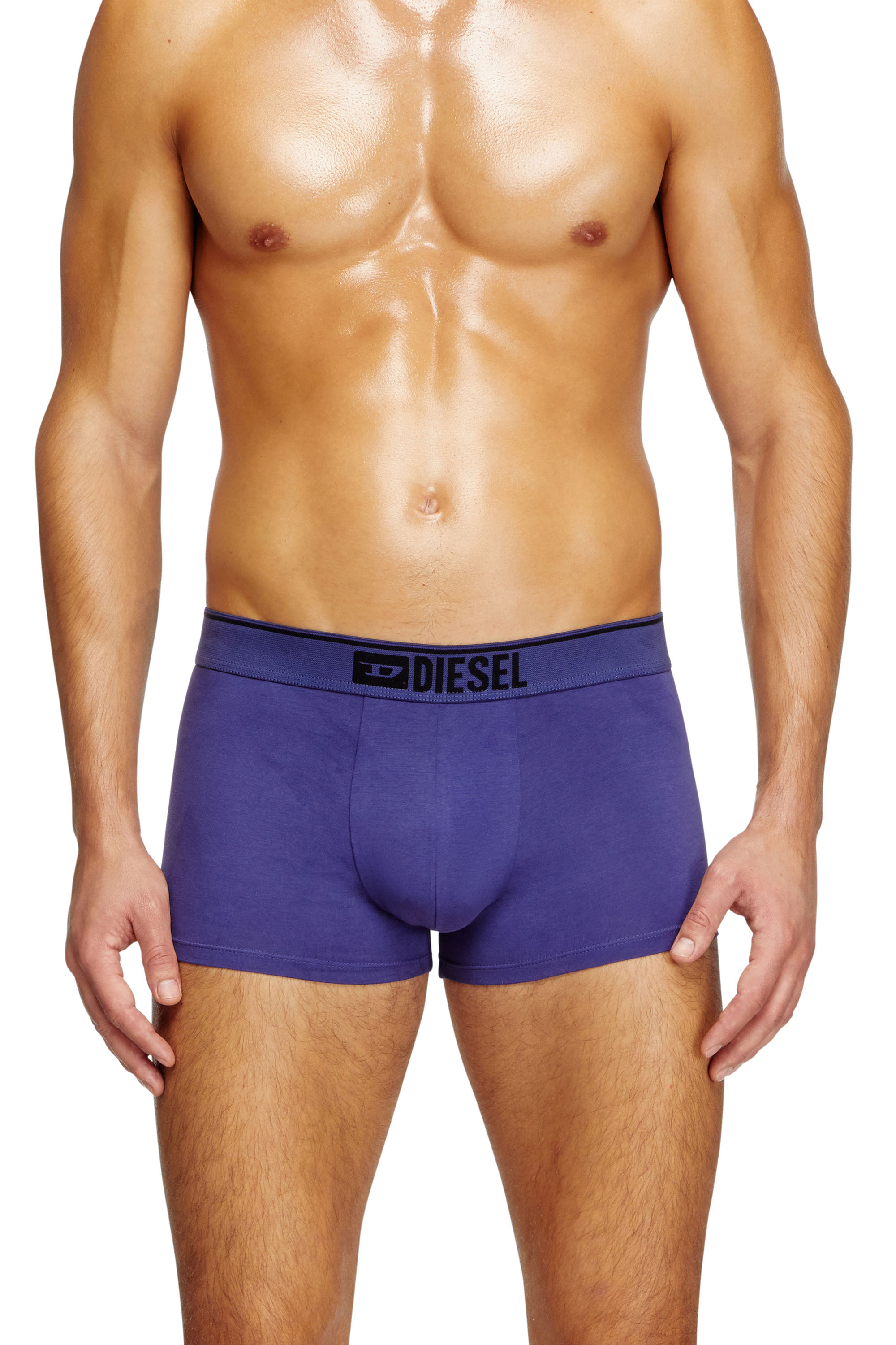 Diesel - UMBX-DAMIENTHREEPACK, Man's 3-pack of boxer briefs in stretch cotton in Black/Blue - 3