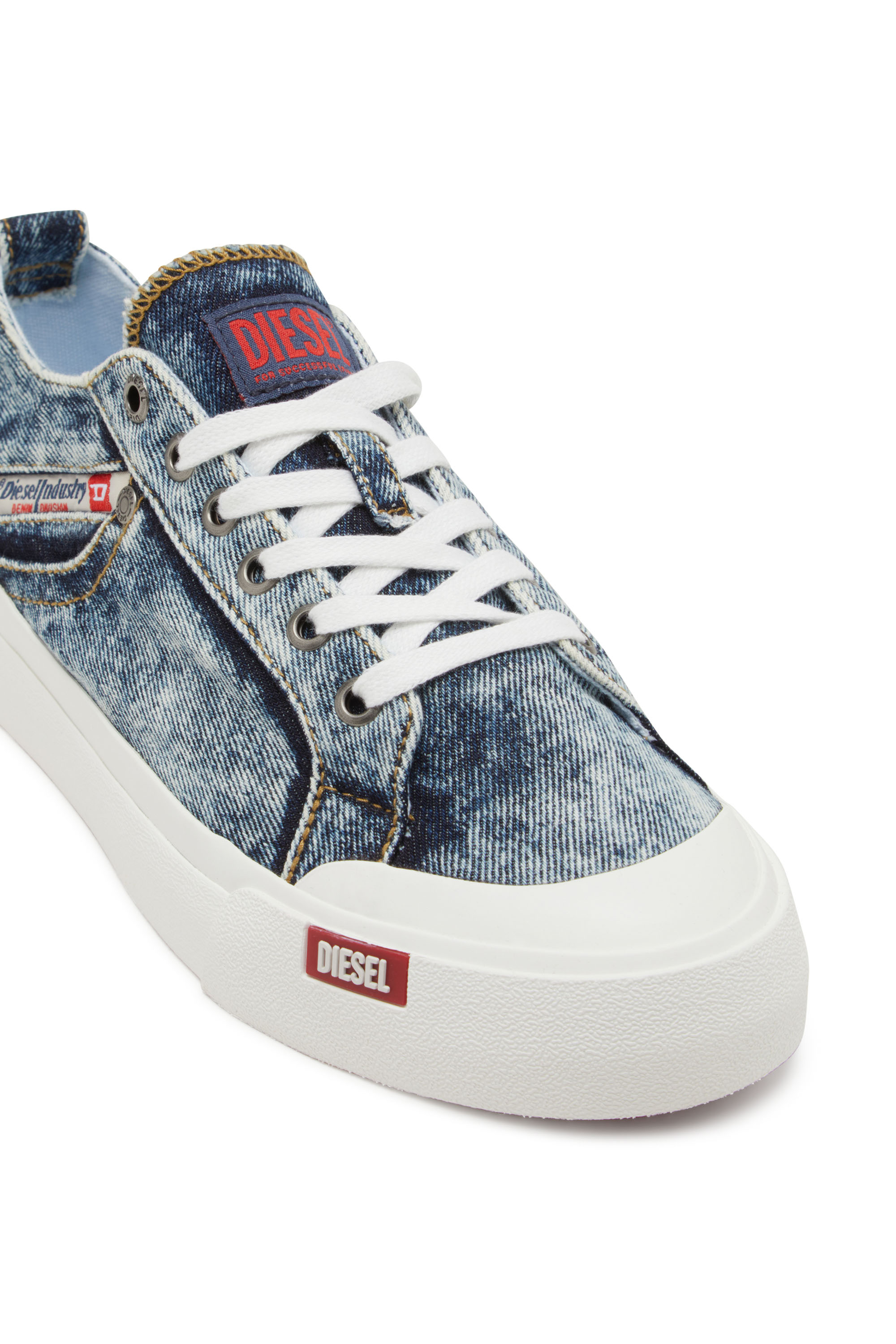 S-ATHOS NMD LOW, Blue Diesel - S-ATHOS NMD LOW, Man's S-Athos-Denim sneakers with pocket detail in Blue - 5