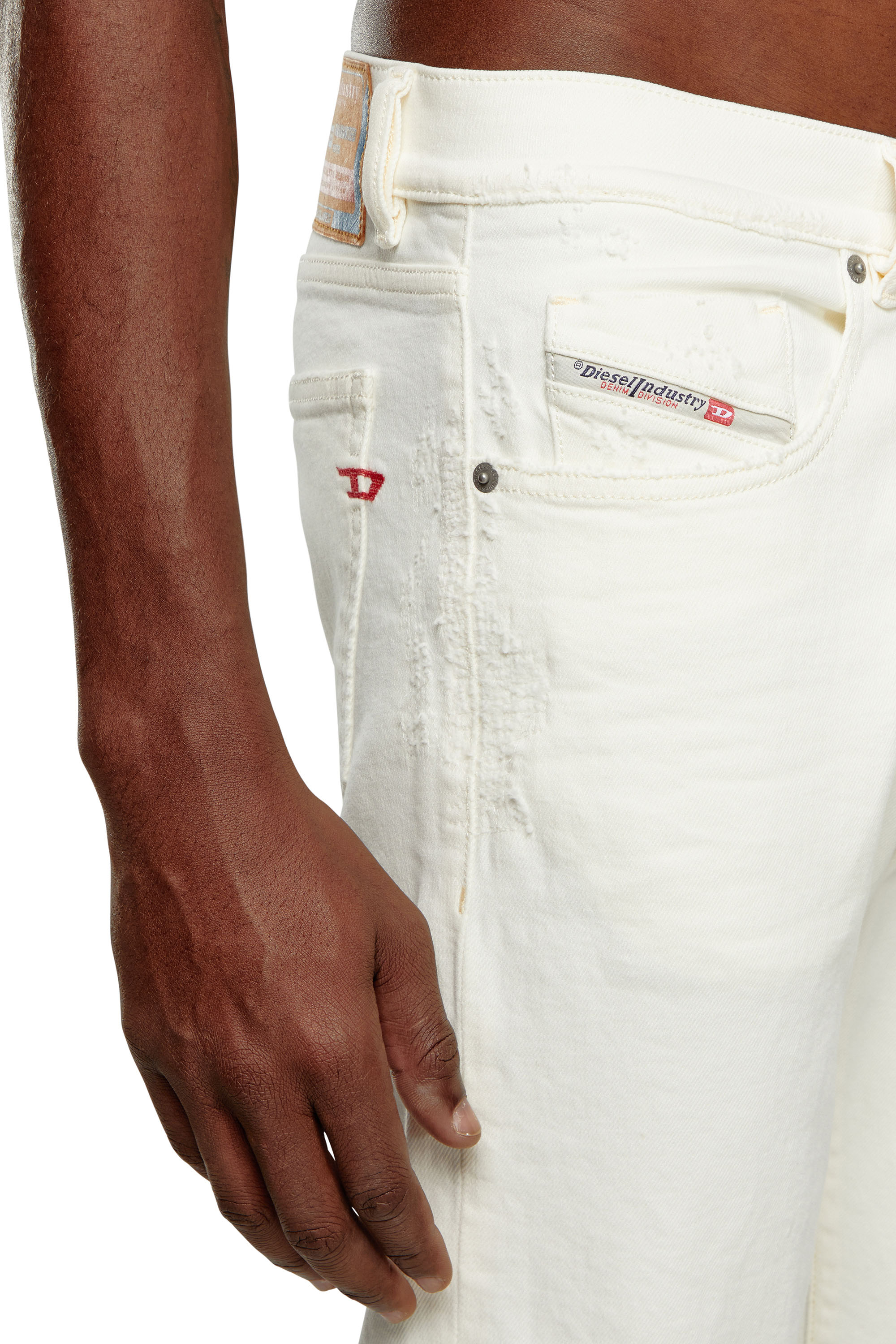 Diesel - Man Slim Jeans 2019 D-Strukt 09I15, White - Image 4