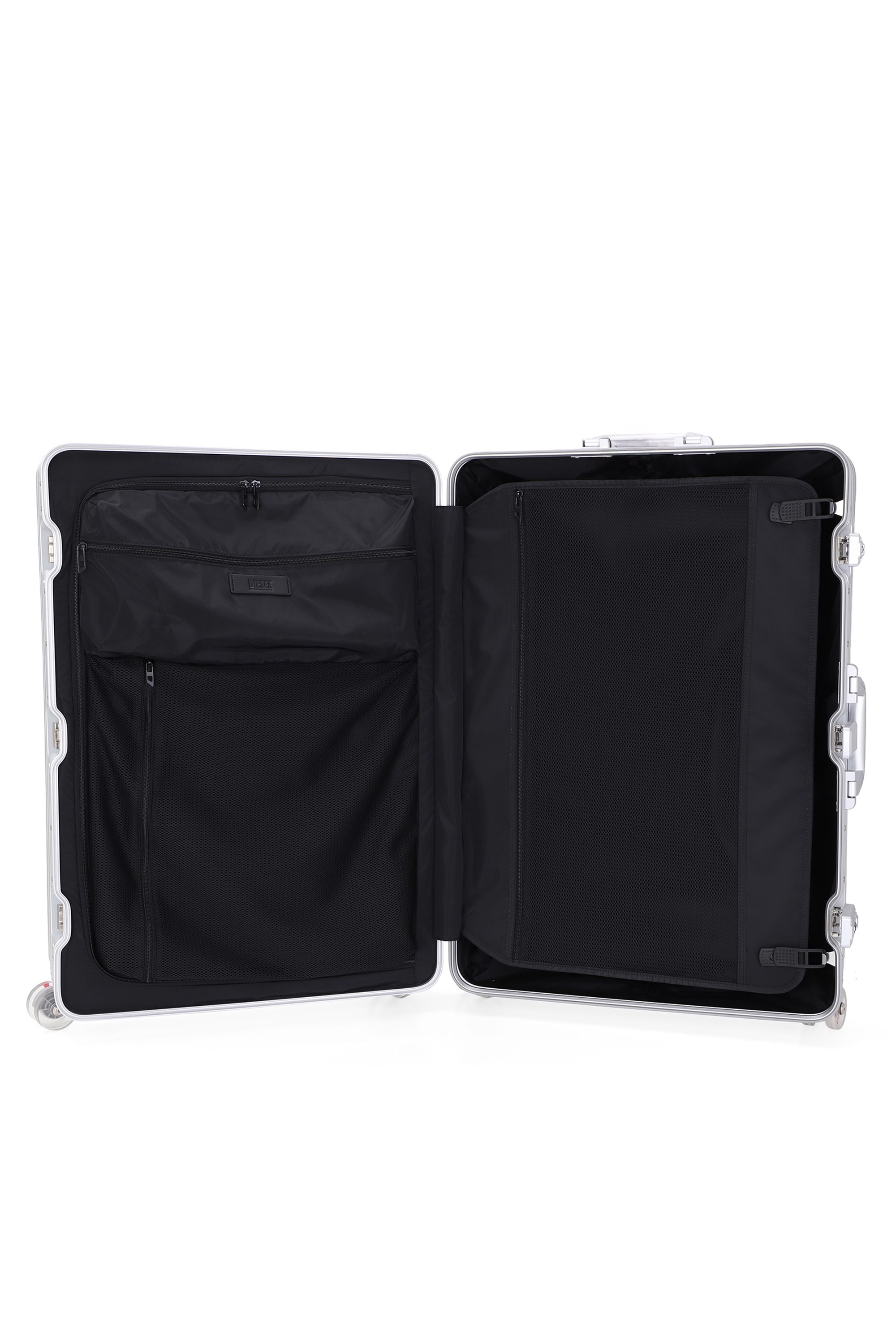 Diesel - DIESEL ALUMINUM TROLLEY- DSL002, Unisex's Aluminum suitcase size L in Silver - 3