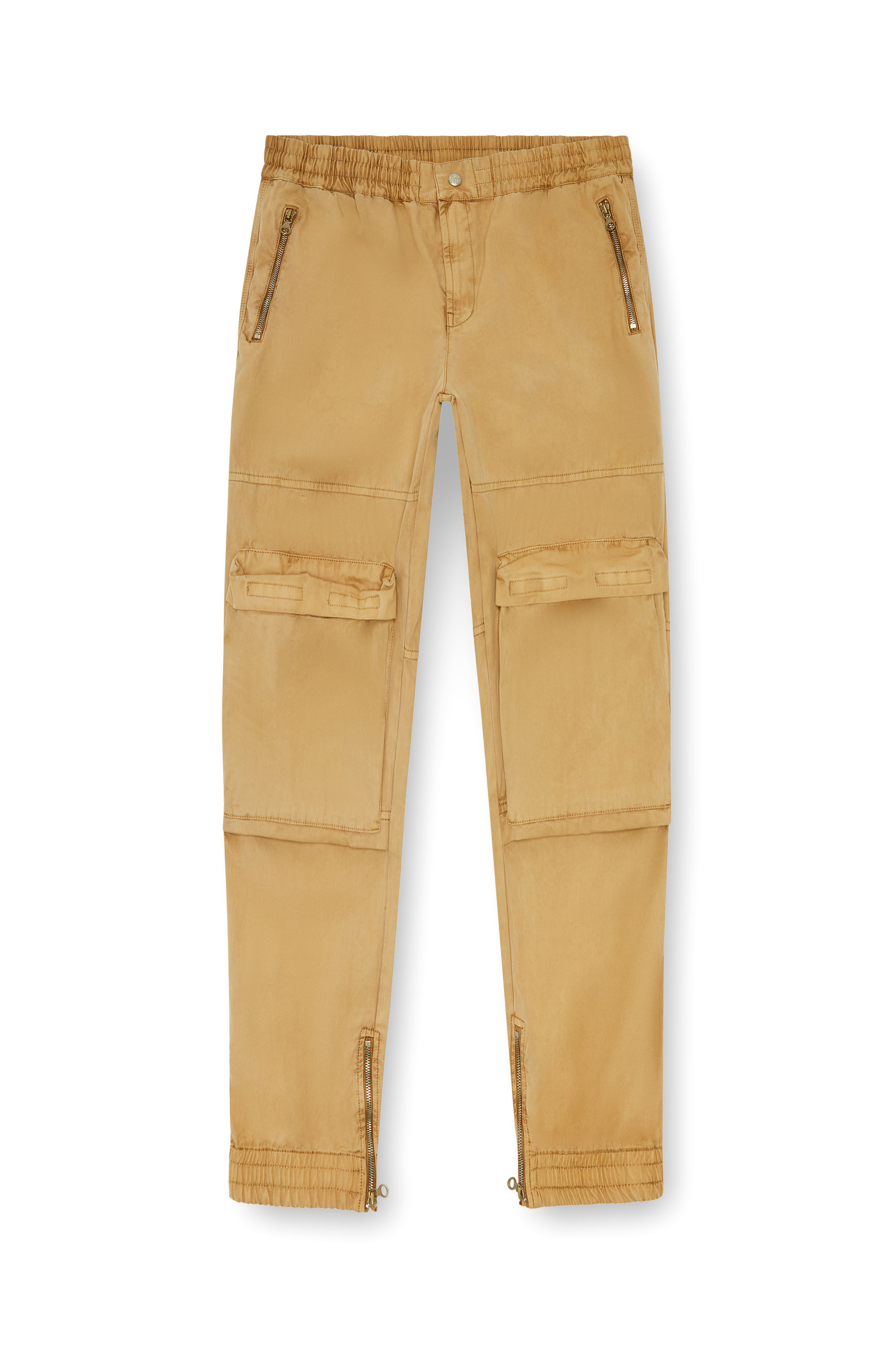 Diesel - P-BEECK, Man's Cargo pants in faded organic cotton in Light Brown - 3