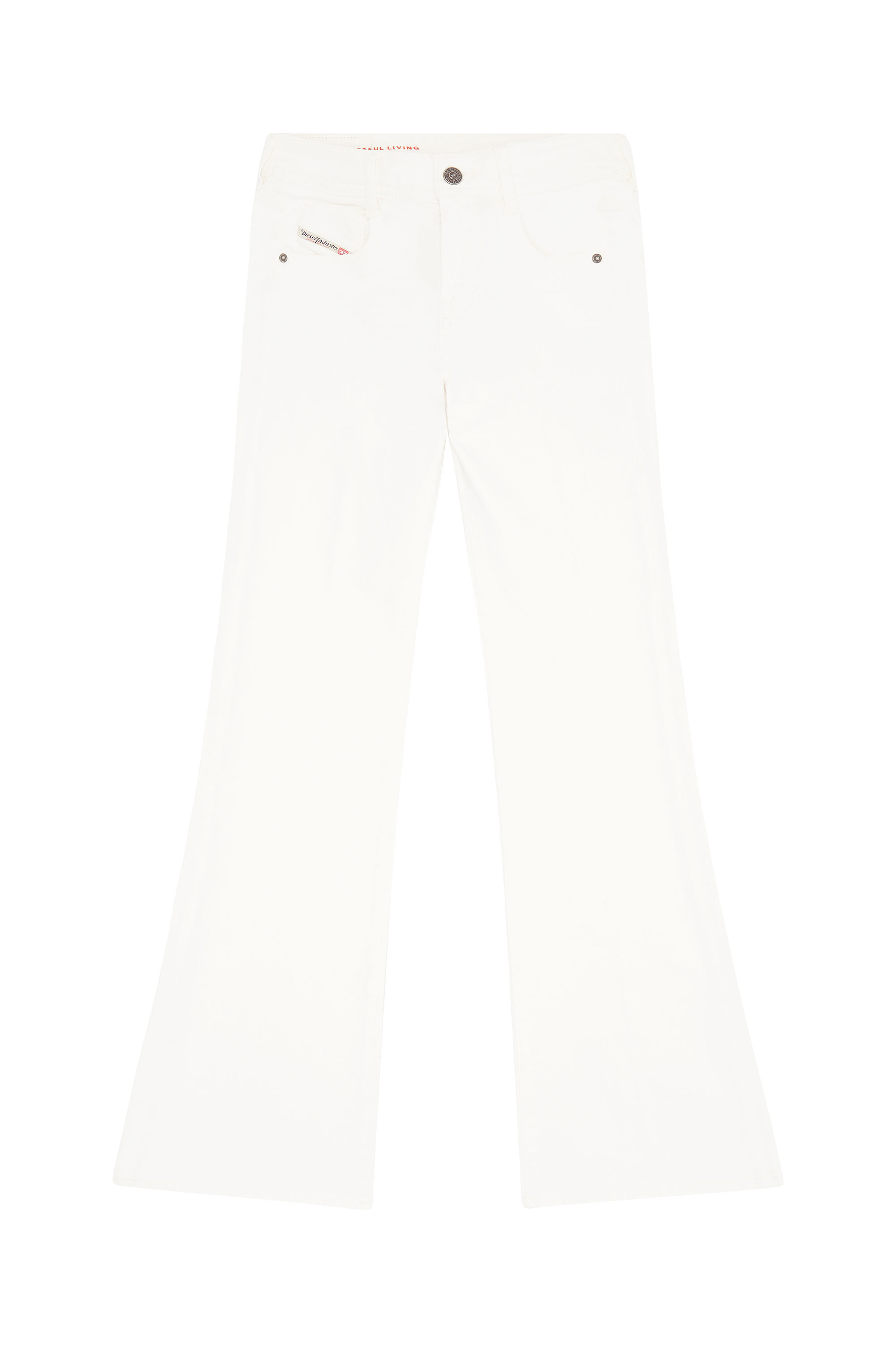 Bootcut Jeans 1969 D-Ebbey 09D63, White Diesel - Woman's Bootcut Jeans 1969 D-Ebbey 09D63, White - 2
