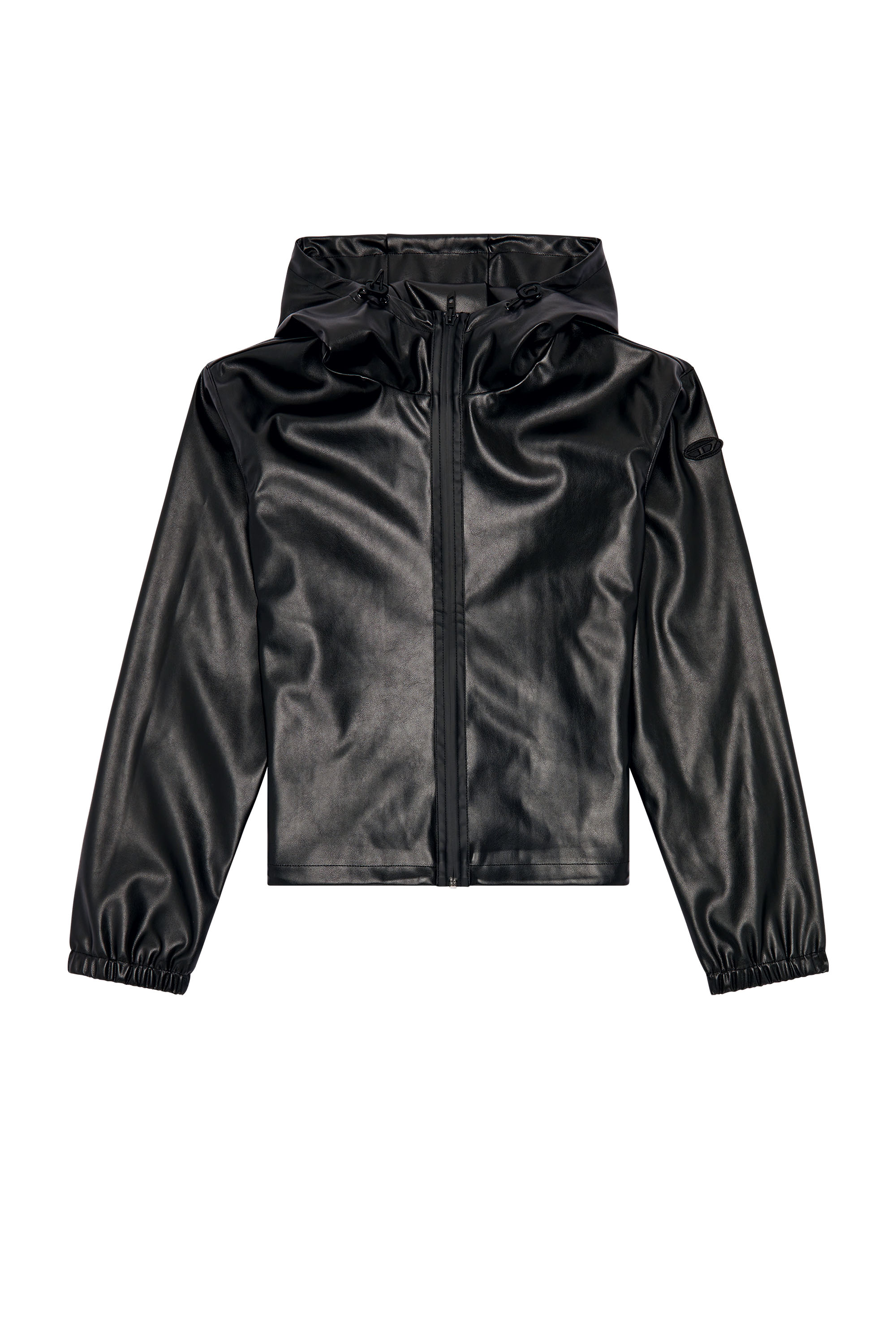 Diesel - G-BONNY-N1, Woman Hooded jacket in coated fabric in Black - Image 5