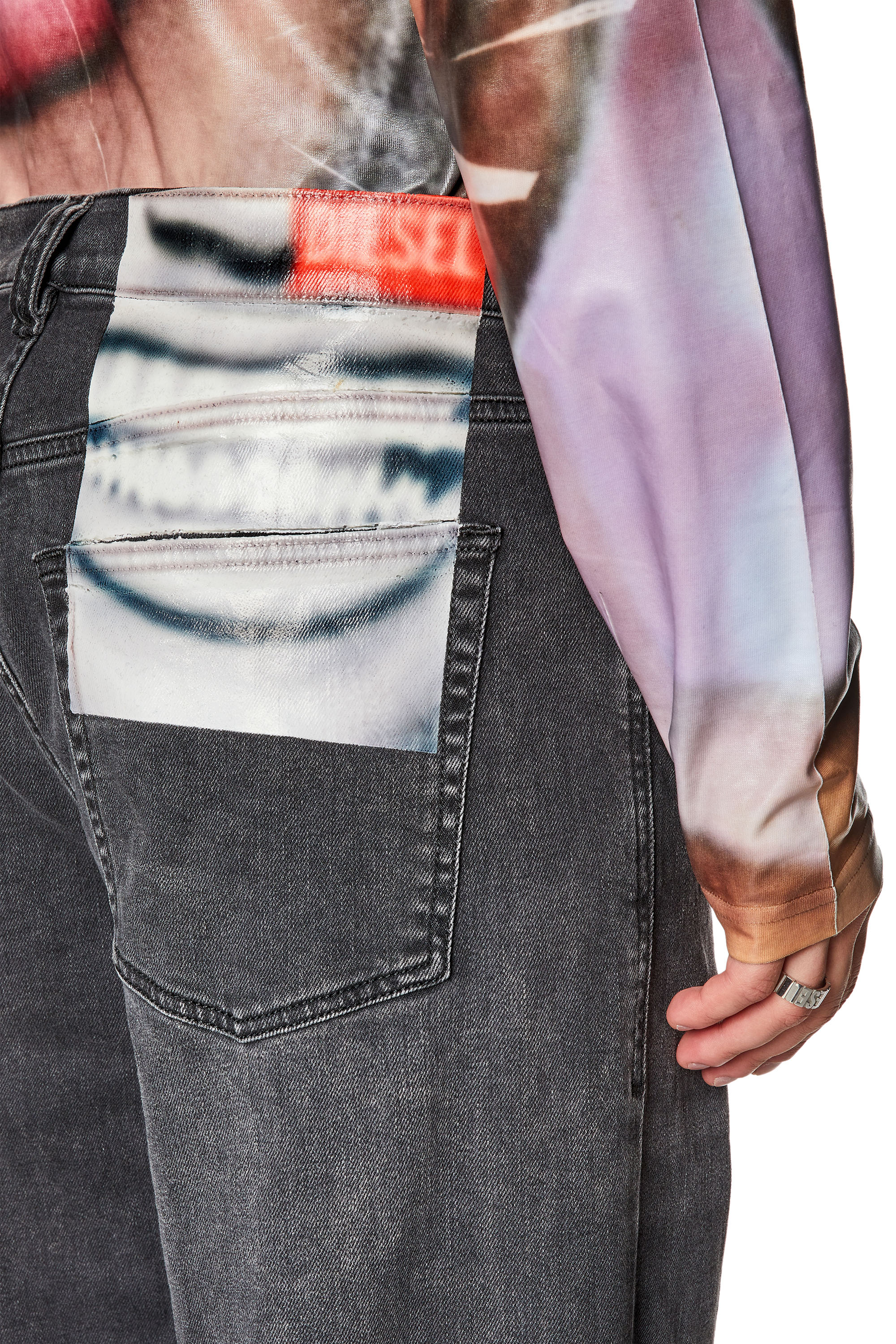 Diesel - Straight Jeans 2010 D-Macs 09I13, Black/Dark grey - Image 4