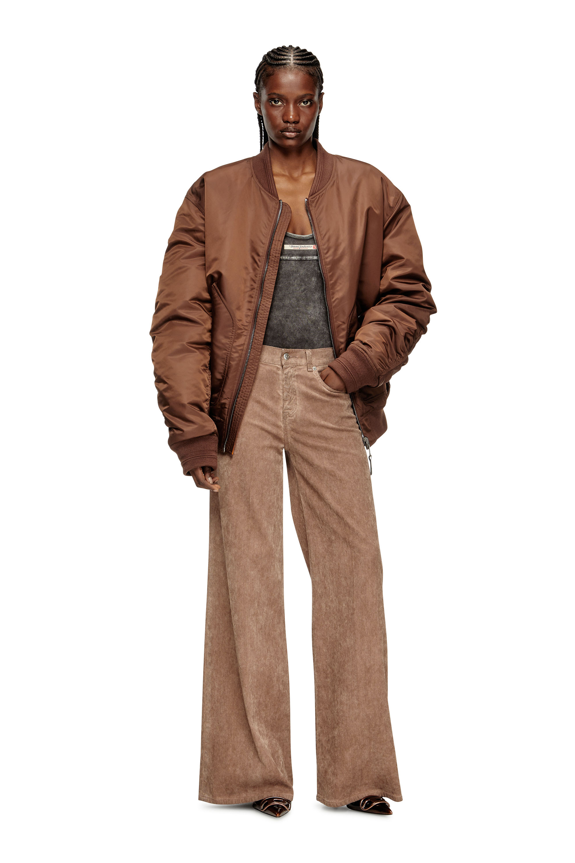 Flare Jeans 1978 D-Akemi 068SD, Pink Diesel - Woman's Flare Jeans 1978 D-Akemi 068SD, Pink - 1