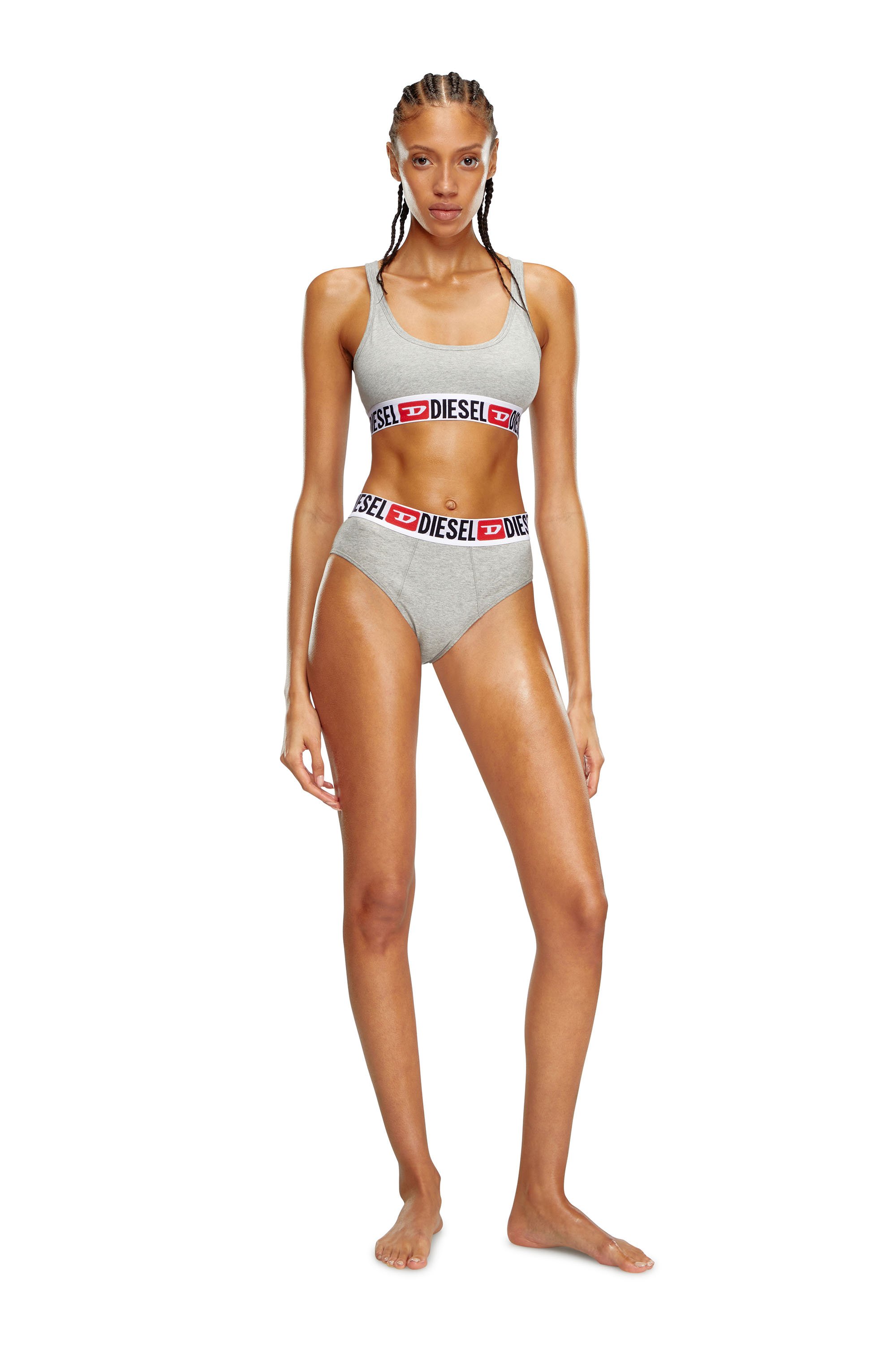 Diesel - UFPN-BLANCA-R-THREEPACK, Woman Three-pack ribbed high-waisted briefs in Multicolor - Image 4