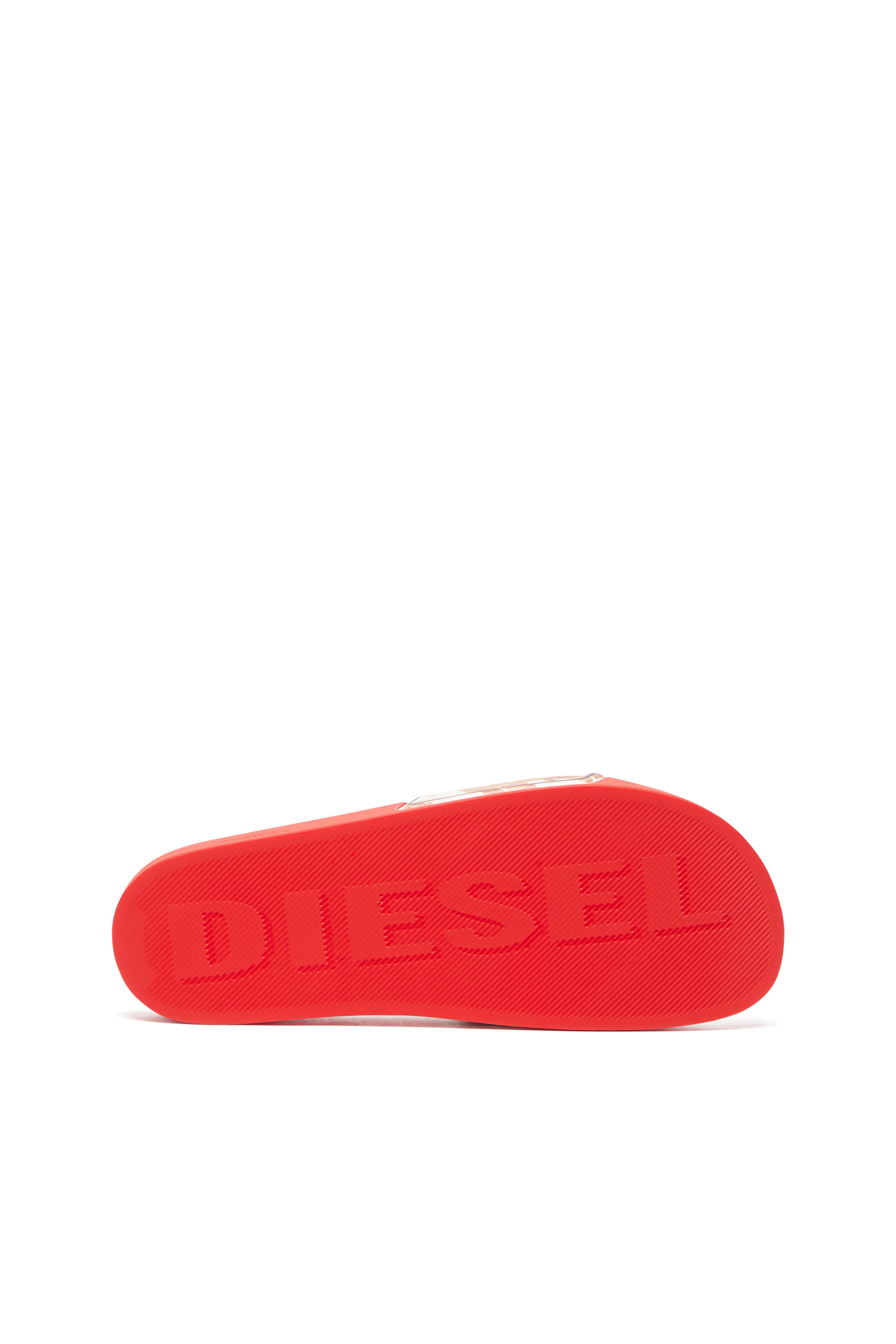 Diesel - SA-MAYEMI CC X, Unisex Sa-Mayemi CC X - Pool slides with camouflage band in Red - Image 4