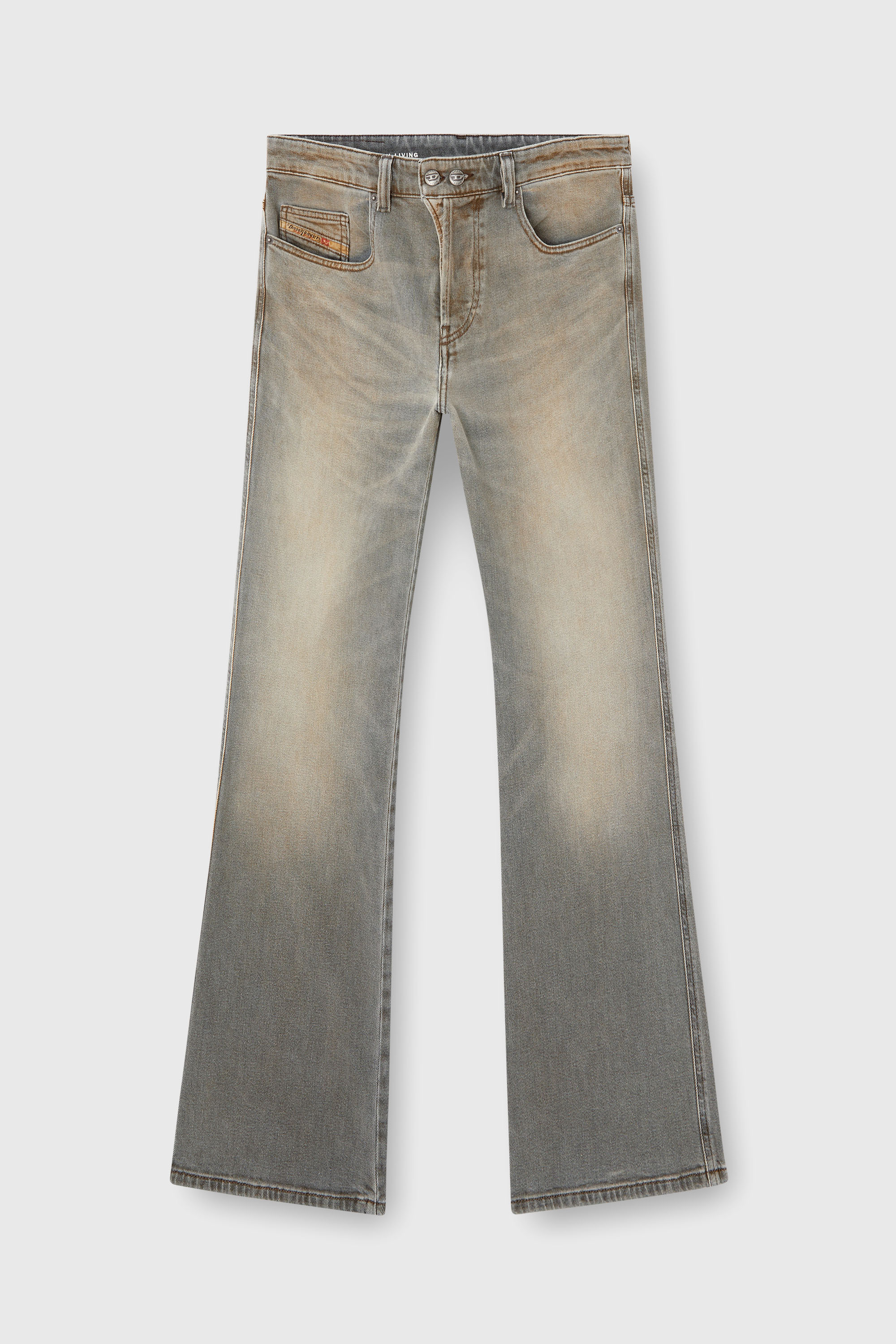Diesel - Man's Bootcut Jeans 1998 D-Buck 09L37, Light Grey - 2
