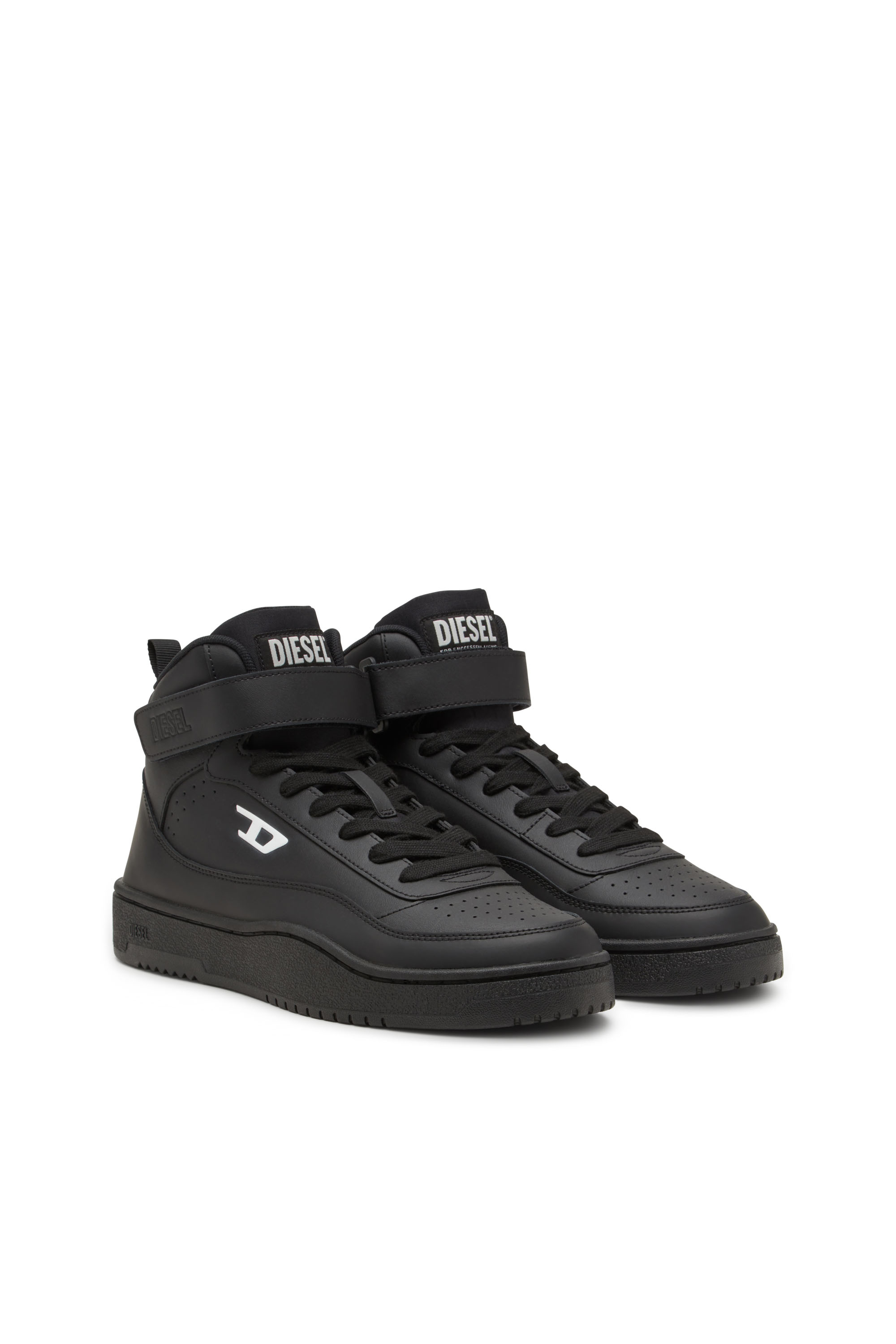 Diesel - S-TRACKER-D MID, Man's S-Tracker-D-Mid top sneaker in Black - 2