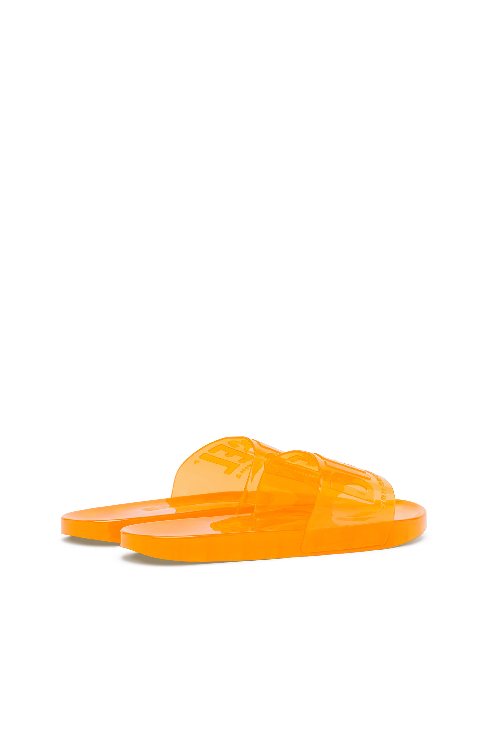 Diesel - SA-KARAIBI GL X, Woman Sa-Karaibi-Pool slides in clear PVC in Orange - Image 3