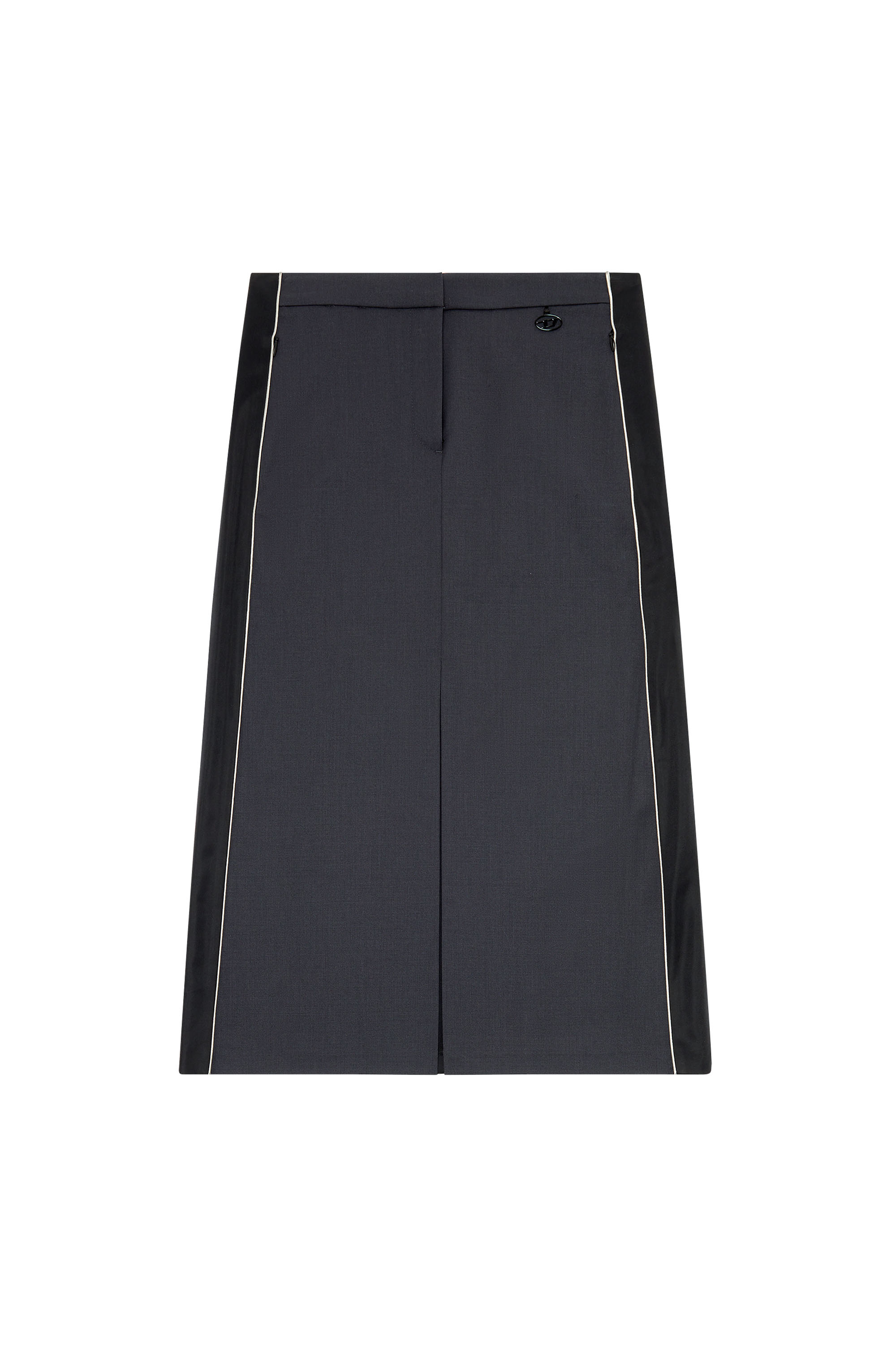 Diesel - O-CARY, Woman Midi skirt in wool blend and double knit in Multicolor - Image 4
