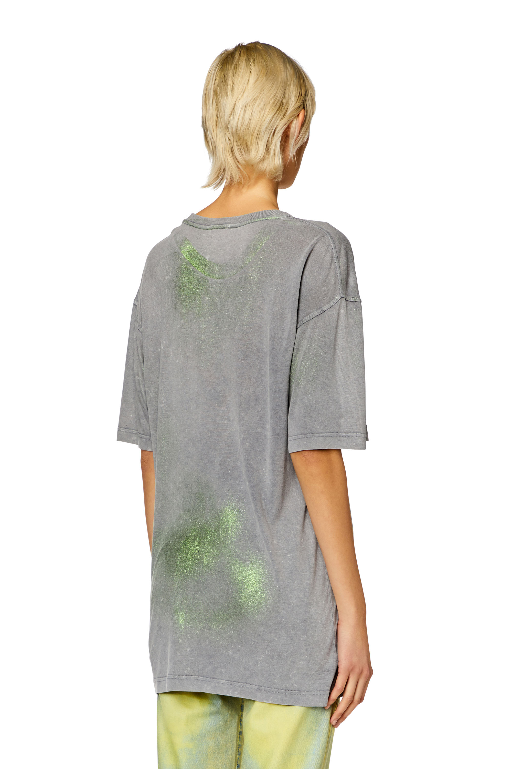 Diesel - T-BUXT, Woman Faded metallic T-shirt in Multicolor - Image 4