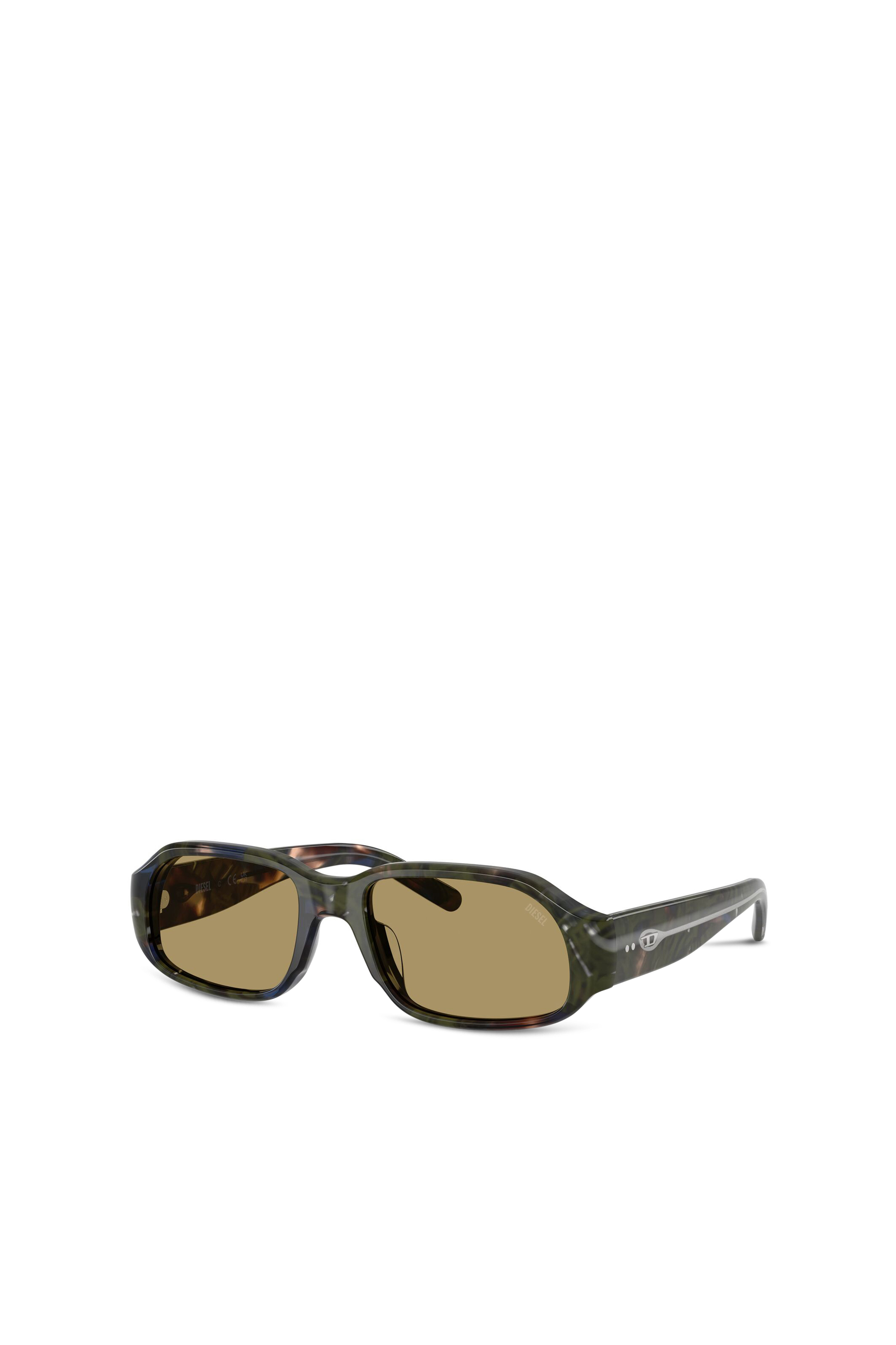 Diesel - 0DL2009U, Unisex's Rectangle sunglasses in Green/Brown - 4