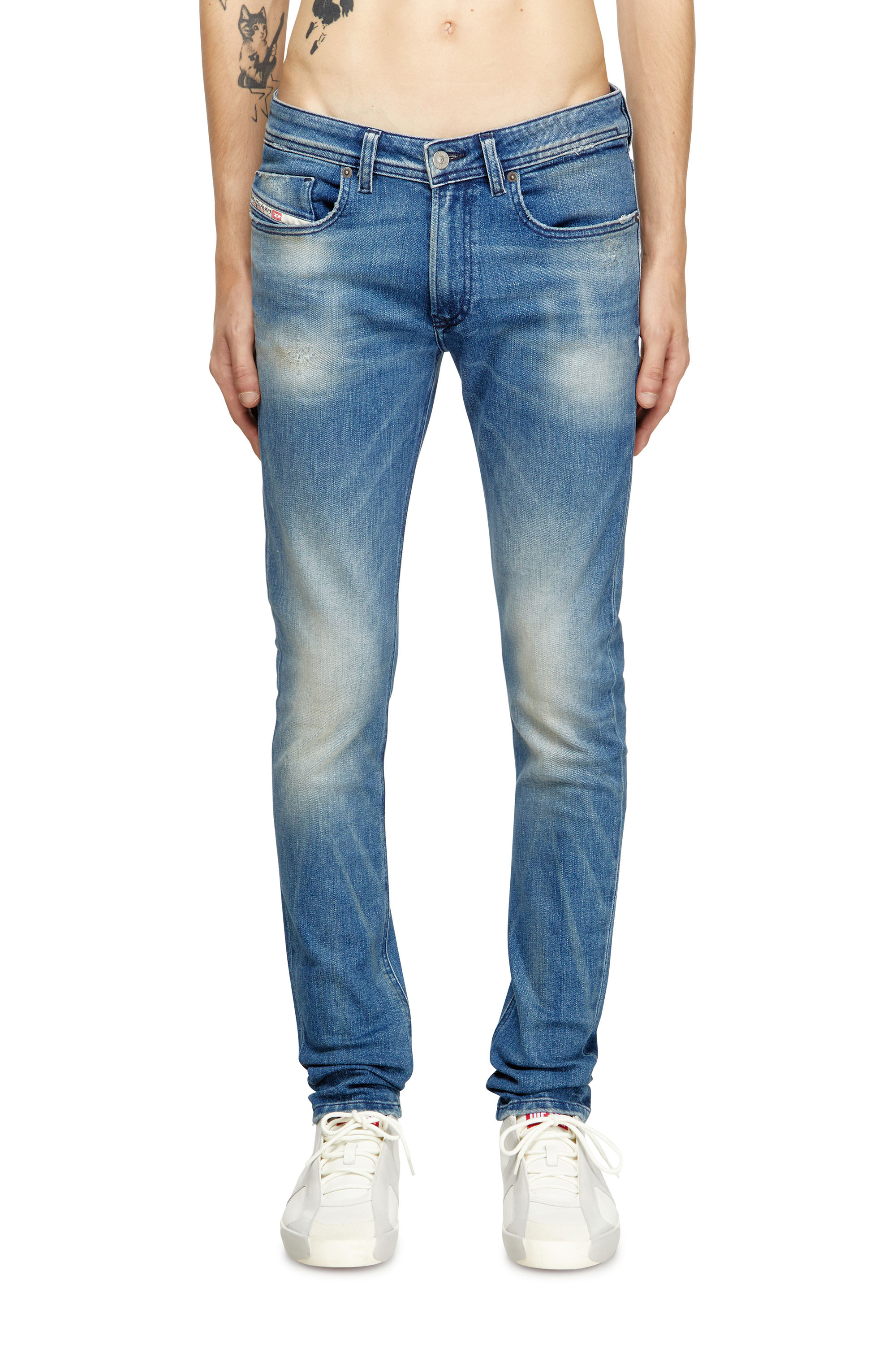 Skinny Jeans 1979 Sleenker 0DBDR, Medium blue Diesel - Man's Skinny Jeans 1979 Sleenker 0DBDR, Medium blue - 3