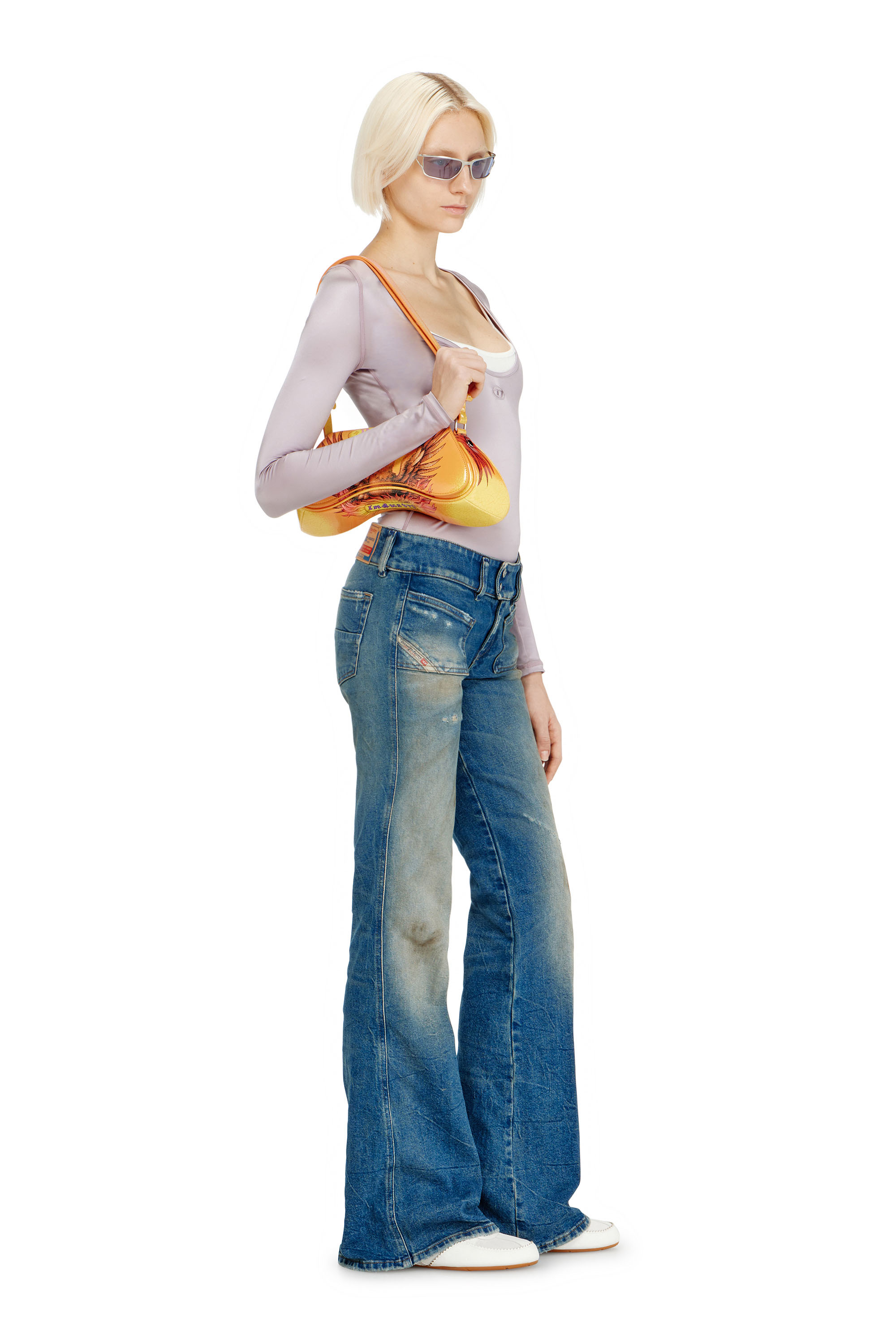 Diesel - Woman's Bootcut Jeans D-Hush 09N40, Medium blue - 3