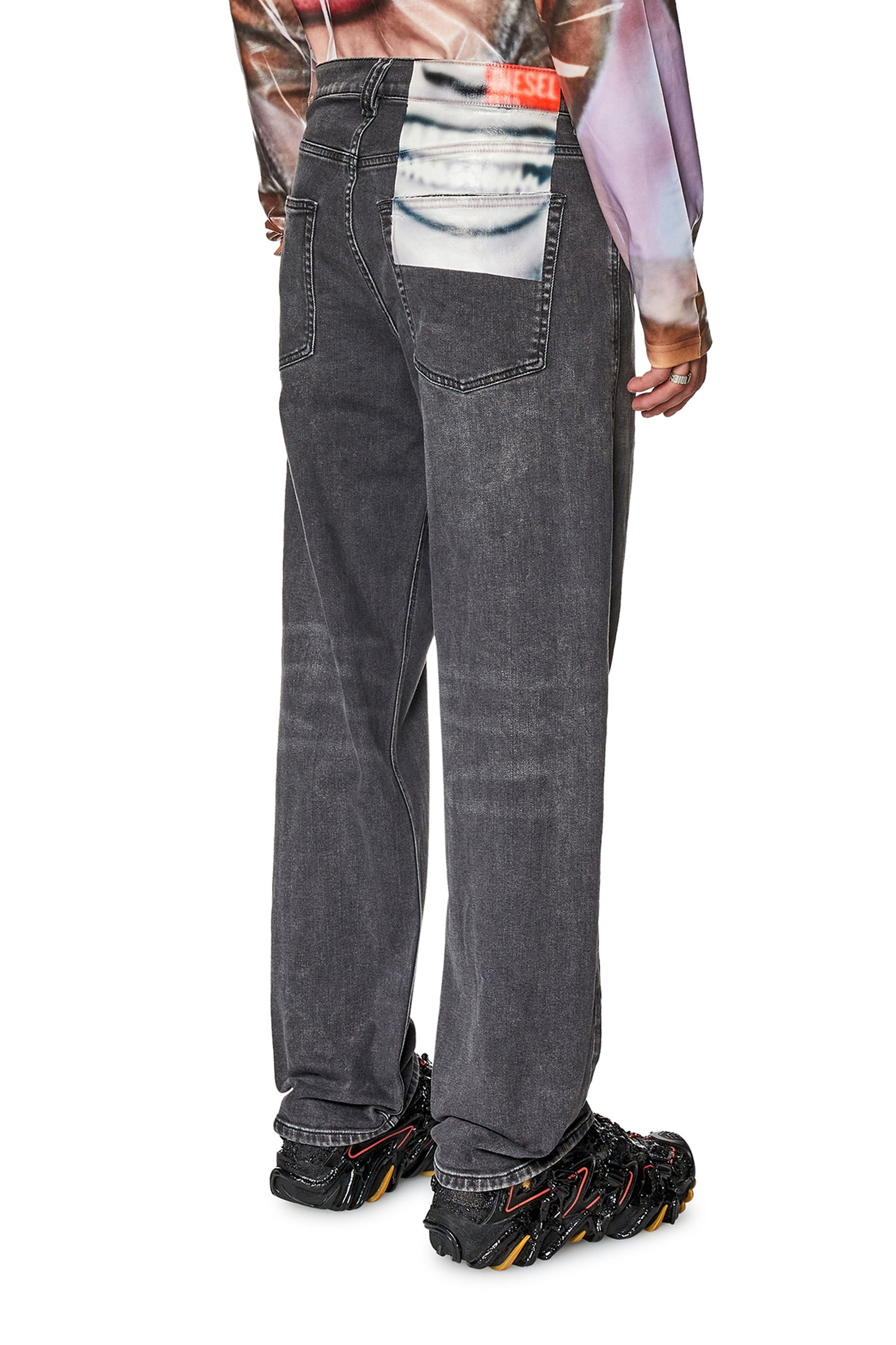 Diesel - Straight Jeans 2010 D-Macs 09I13, Black/Dark grey - Image 2
