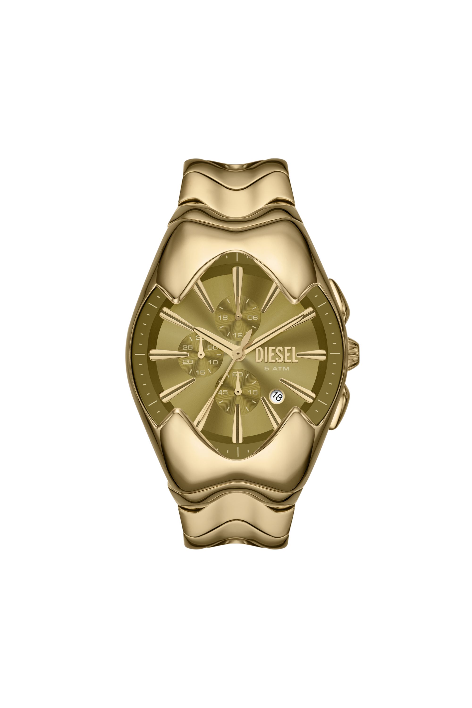 Diesel - DZ4681, Man's Diesel Mercurial Chronograph Gold-Tone Stainless Steel Watch in Gold - 1
