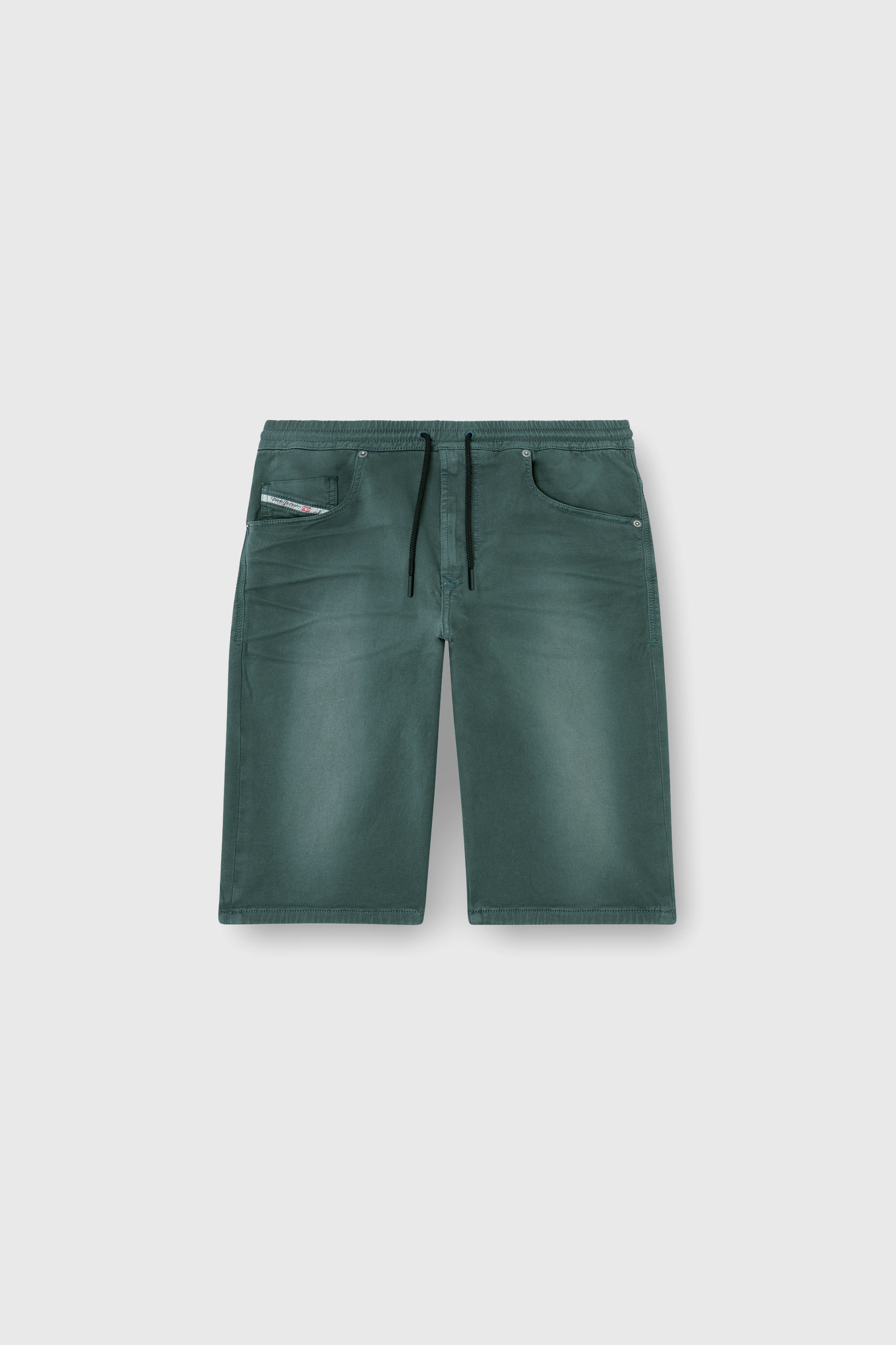 Diesel - 2033 D-KROOLEY-SHORT JOGG, Man's Chino shorts in JoggJeans in Dark grey - 2