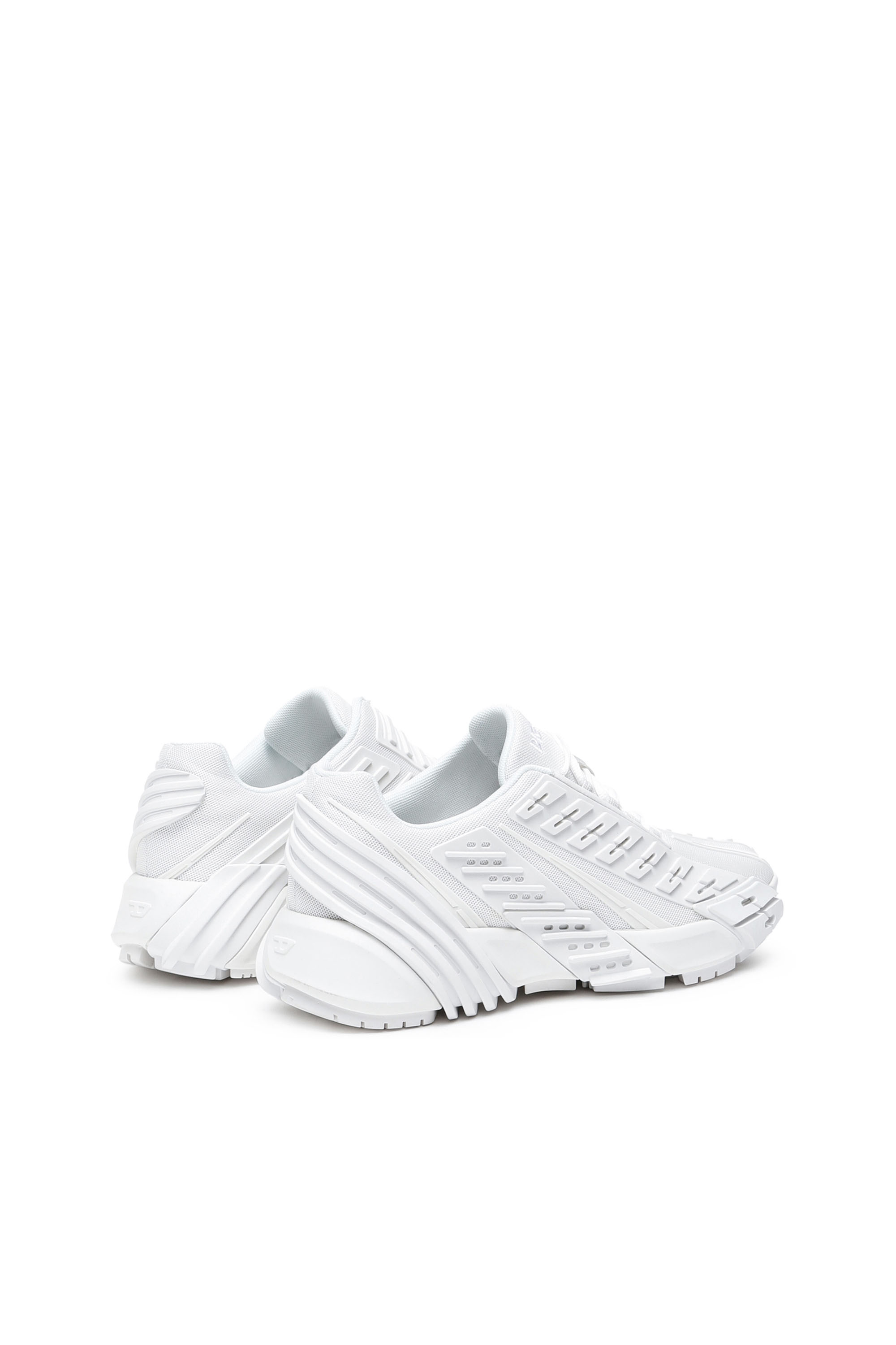 Diesel - S-PROTOTYPE LOW W, Woman S-Prototype Low W - Sneakers in mesh and rubber in White - Image 2