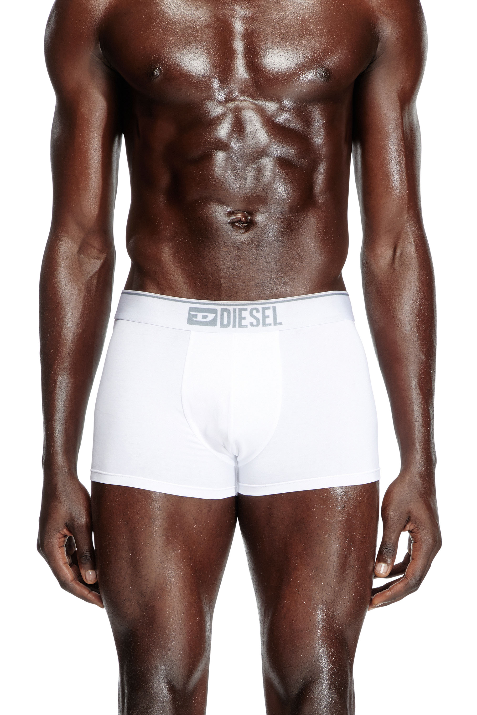 Diesel - UMBX-DAMIENTHREEPACK, Man's Three-pack of plain boxer in White - 3