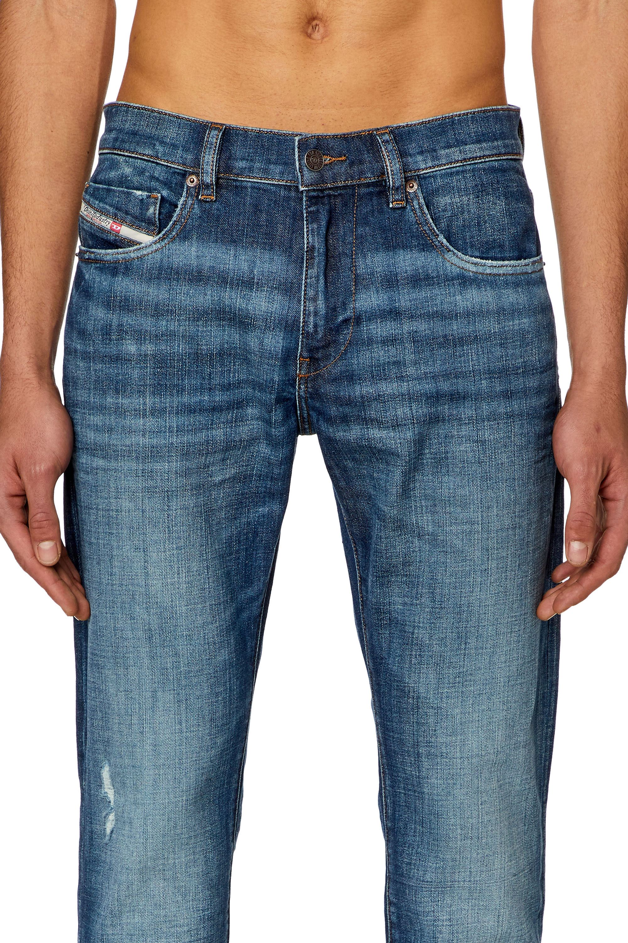 Diesel - Man Slim Jeans 2019 D-Strukt 0DQAE, Medium blue - Image 4