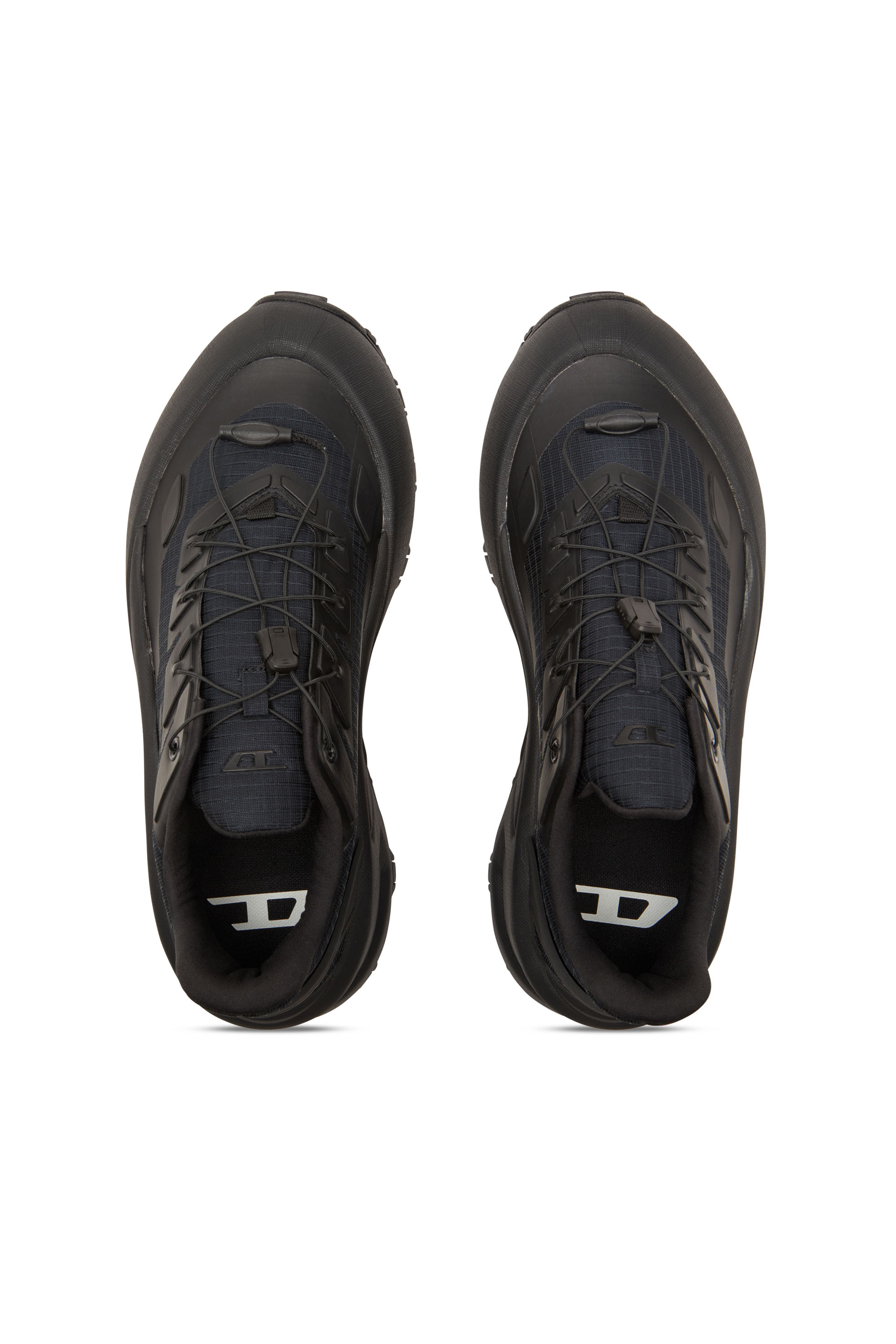 Diesel - D-CAGE RUNNER, Man's D-Cage Runner-Sneakers in TPU-trimmed ripstop in Black - 5