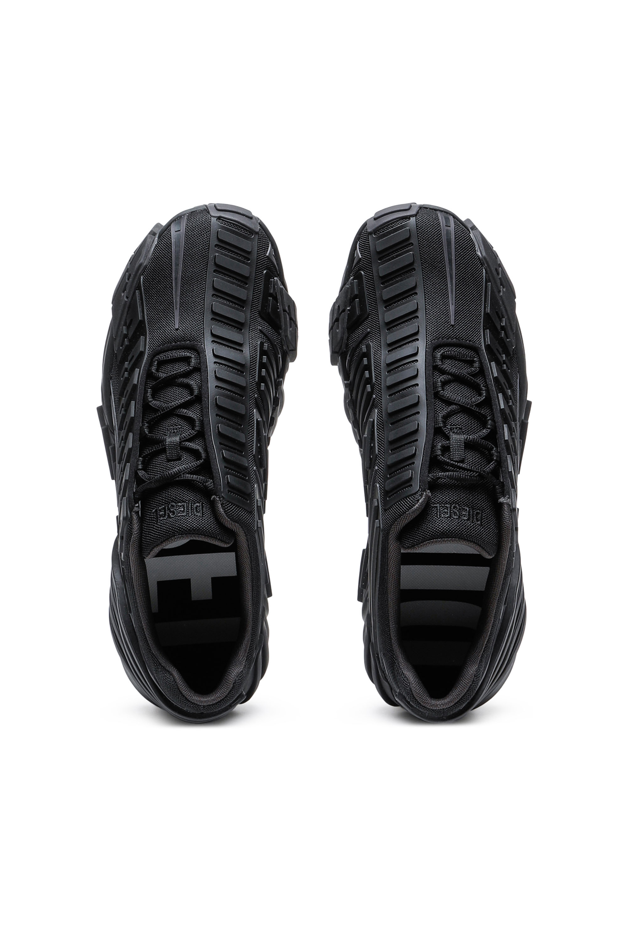 Diesel - S-PROTOTYPE LOW W, Woman S-Prototype Low W - Sneakers in mesh and rubber in Black - Image 4