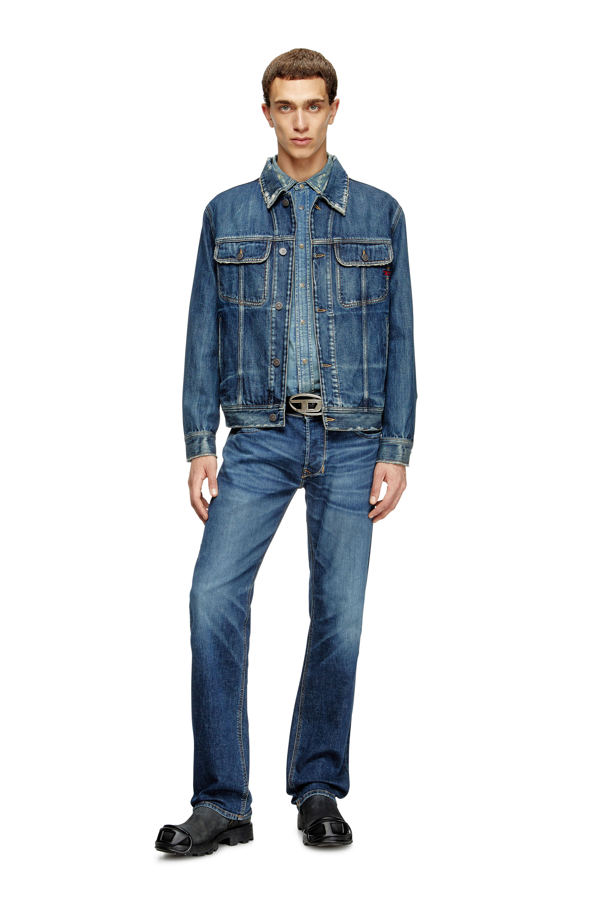 Diesel - Man's Regular Jeans 1985 Larkee 09J47, Dark Blue - 1