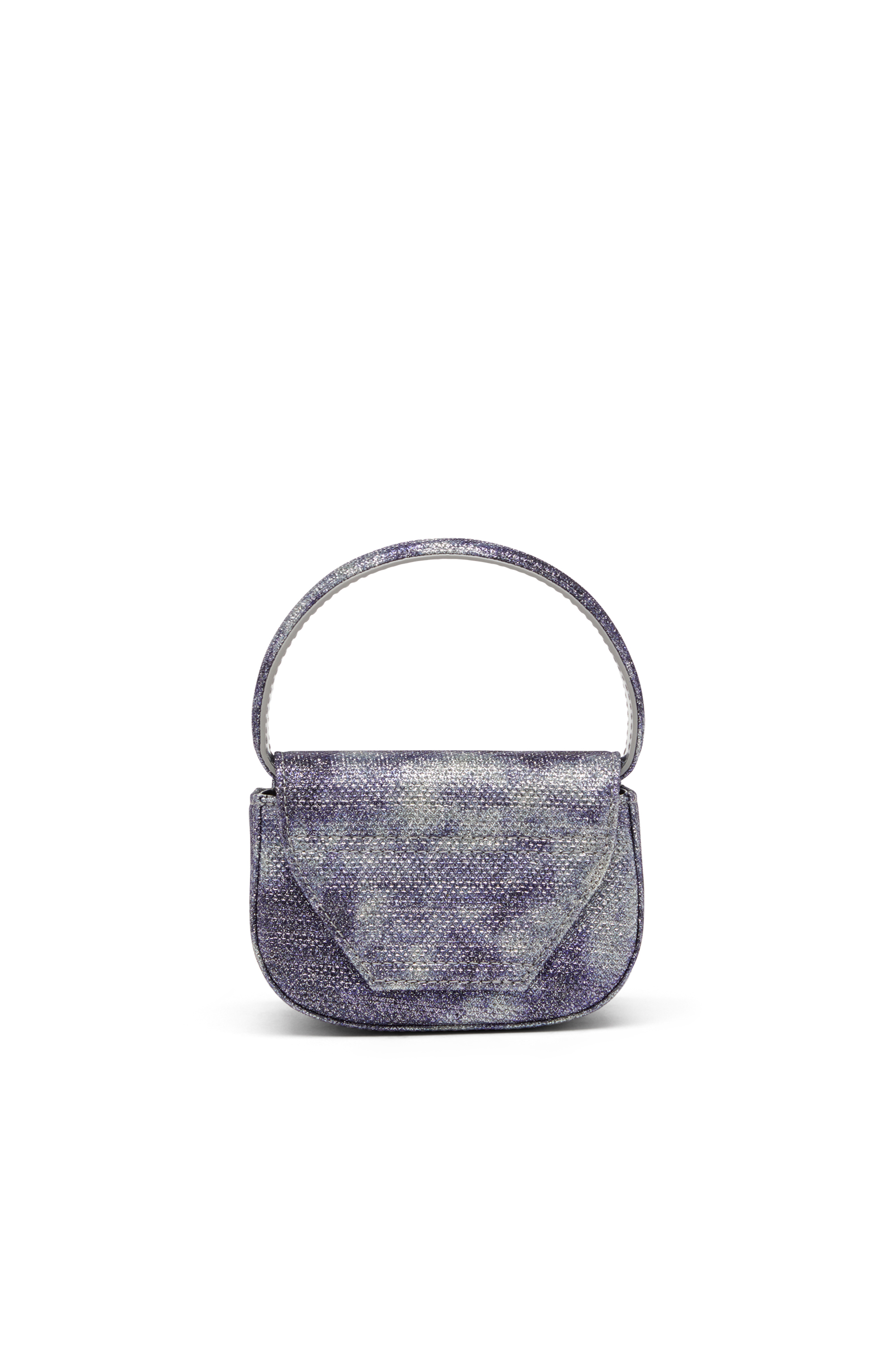 Diesel - 1DR XS, Woman's Iconic mini bag in shimmer fabric in Blue - 2